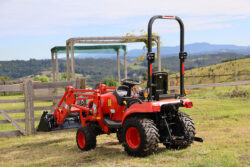 Kioti CS2610 Compact Tractor | ROPS | 25hp | Hydrostatic | Includes Loader and 4-in-1 Bucket | CS Series