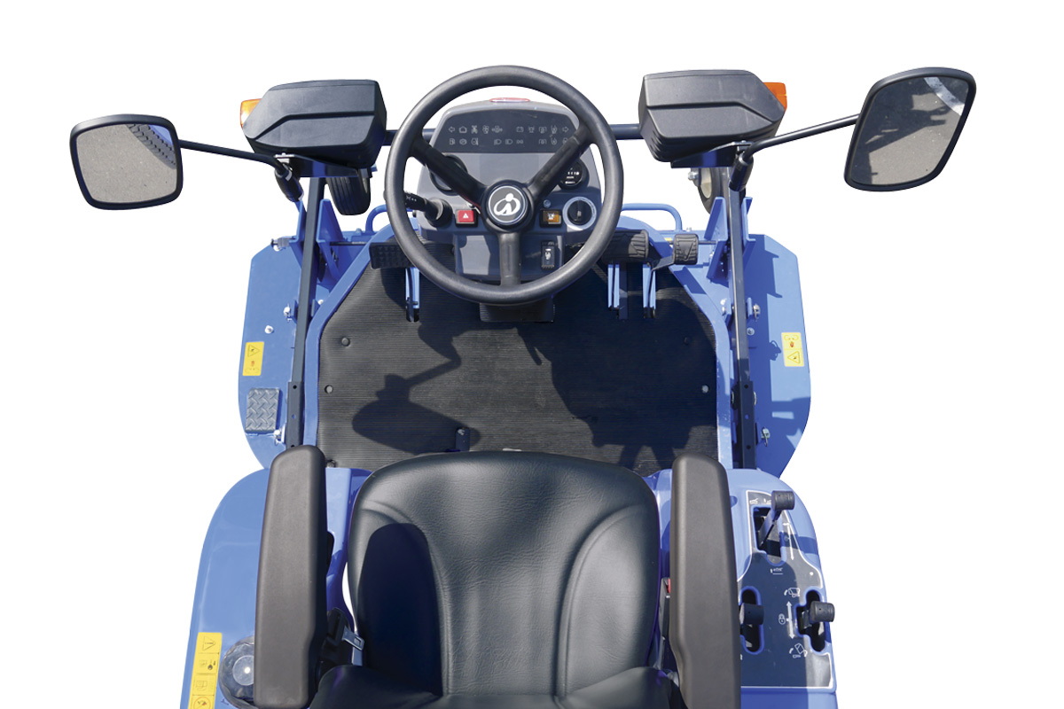 Iseki_SF237_Front Mower_ Aerial View_ Control Panel