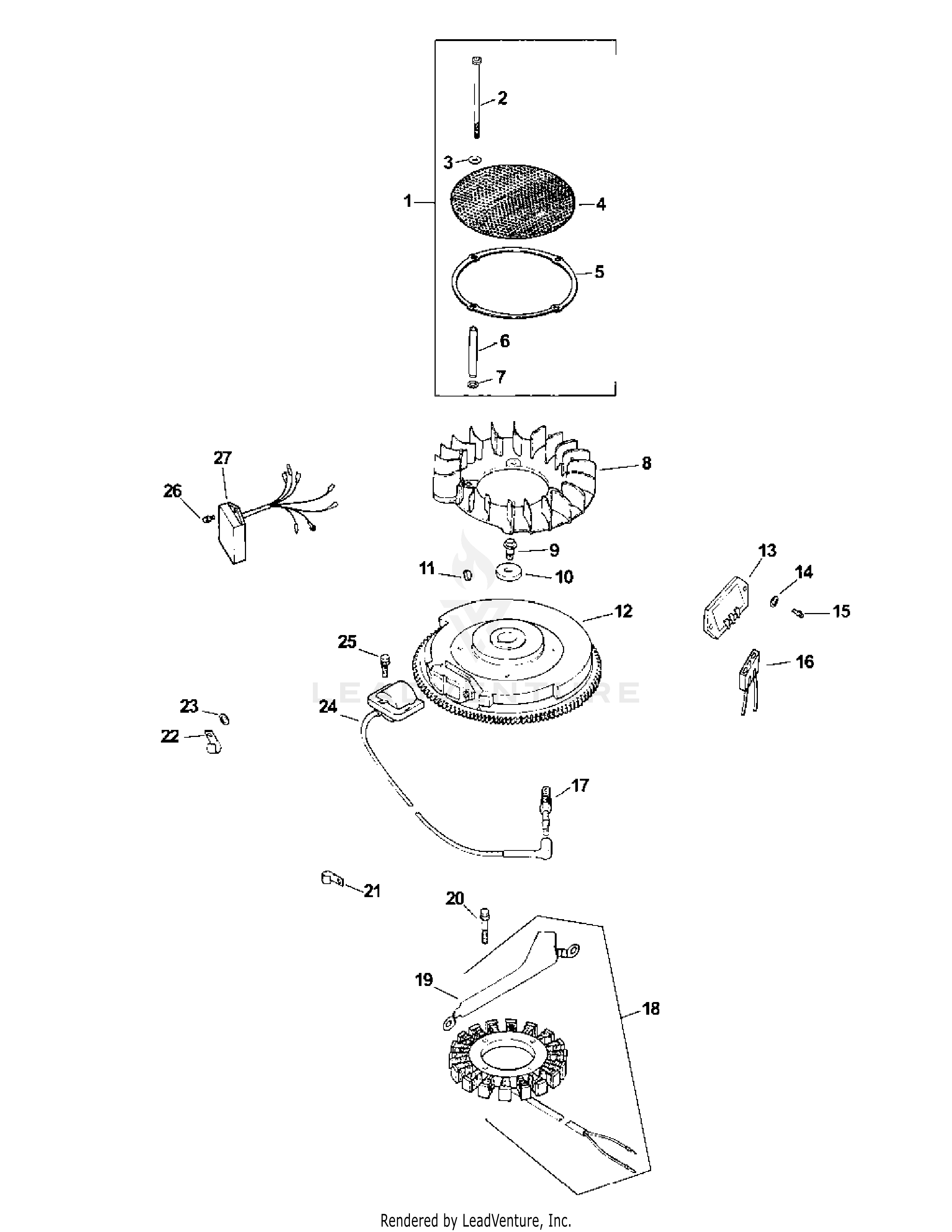 M60-KH (53AB5BDX150) (2003) (Tank) 27 HP Kohler