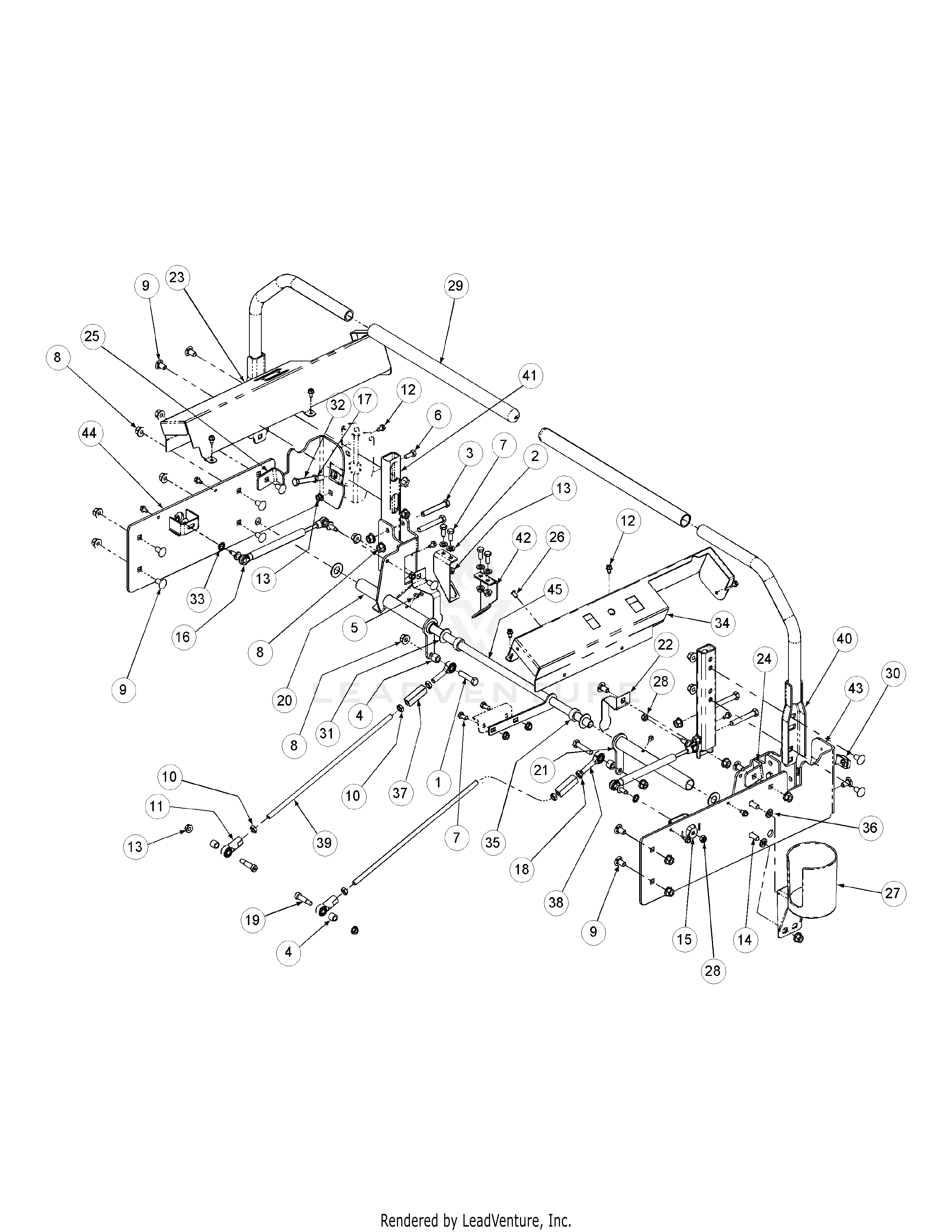 M60-KW (53CB5D8X630) (Tank) 25 HP Kawasaki V-Twin OHV