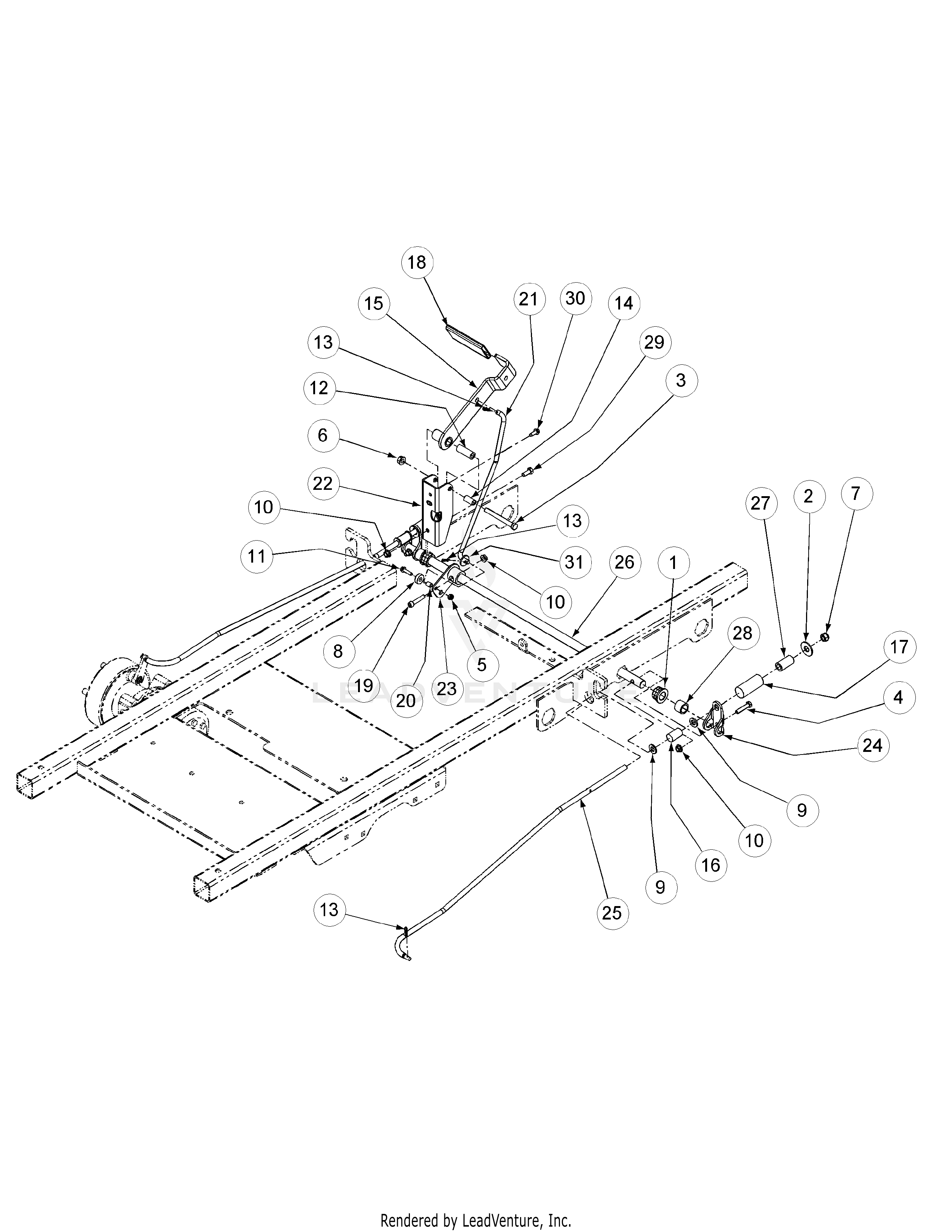 M72-CT (53AB5JEZ630) (Tank) 28 HP Caterpillar 3-Cylinder OHV Diesel