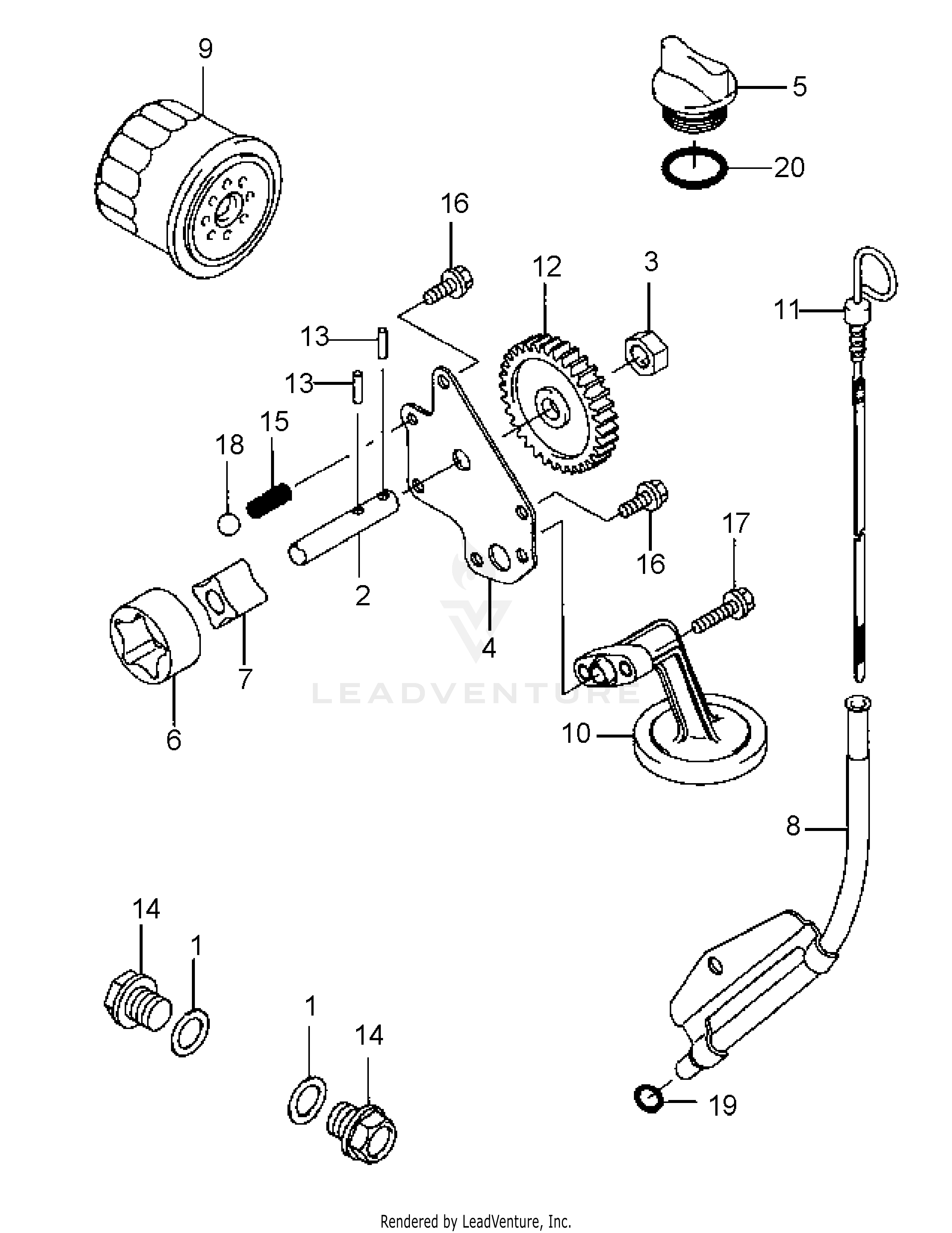 M72-KW LC (53AB5GFZ750) (53AB5GFZ750) (Tank) 29HP Kawasaki DFI V-Twin OHV L.C.