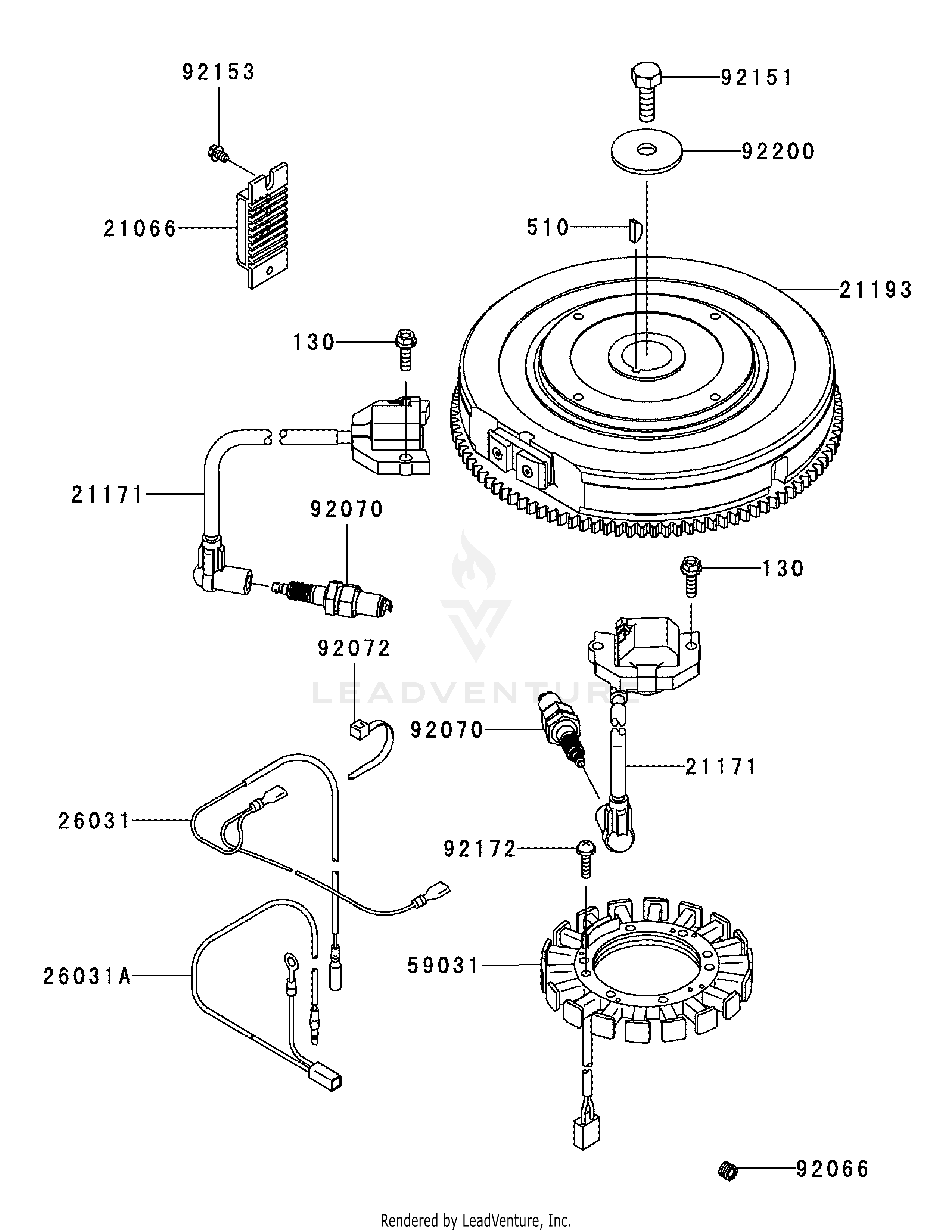 S6031-KW (53AI8DU6050) (Tank S) 31HP Kawasaki