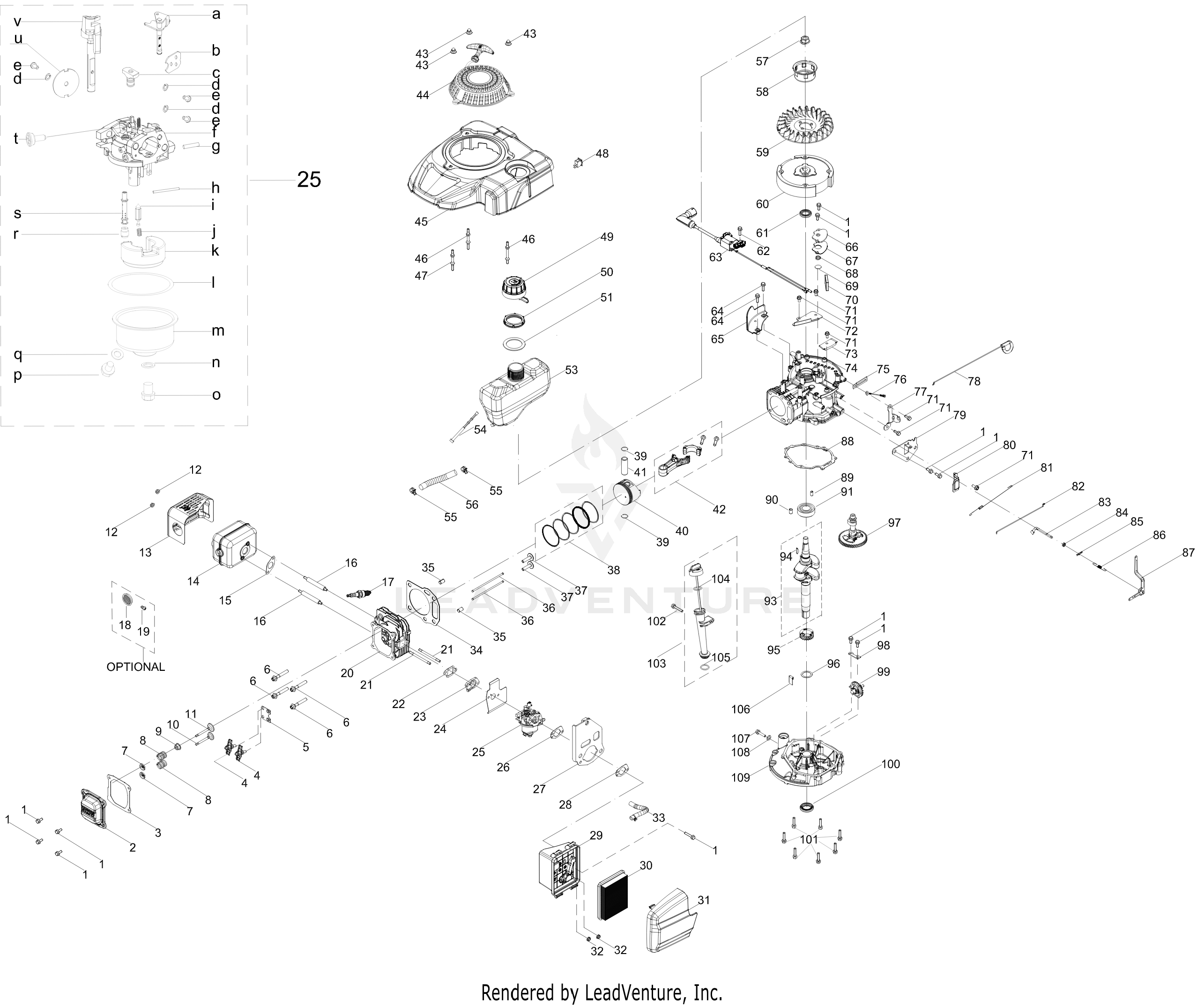 1X65CUB 159cc Engine
