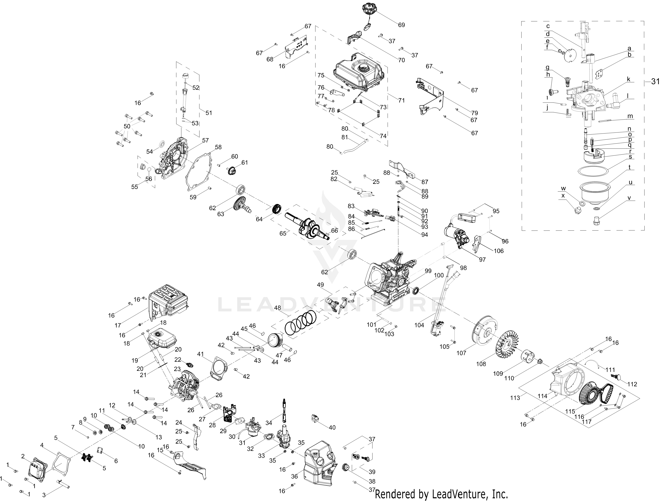 265-WUA 179cc Engine