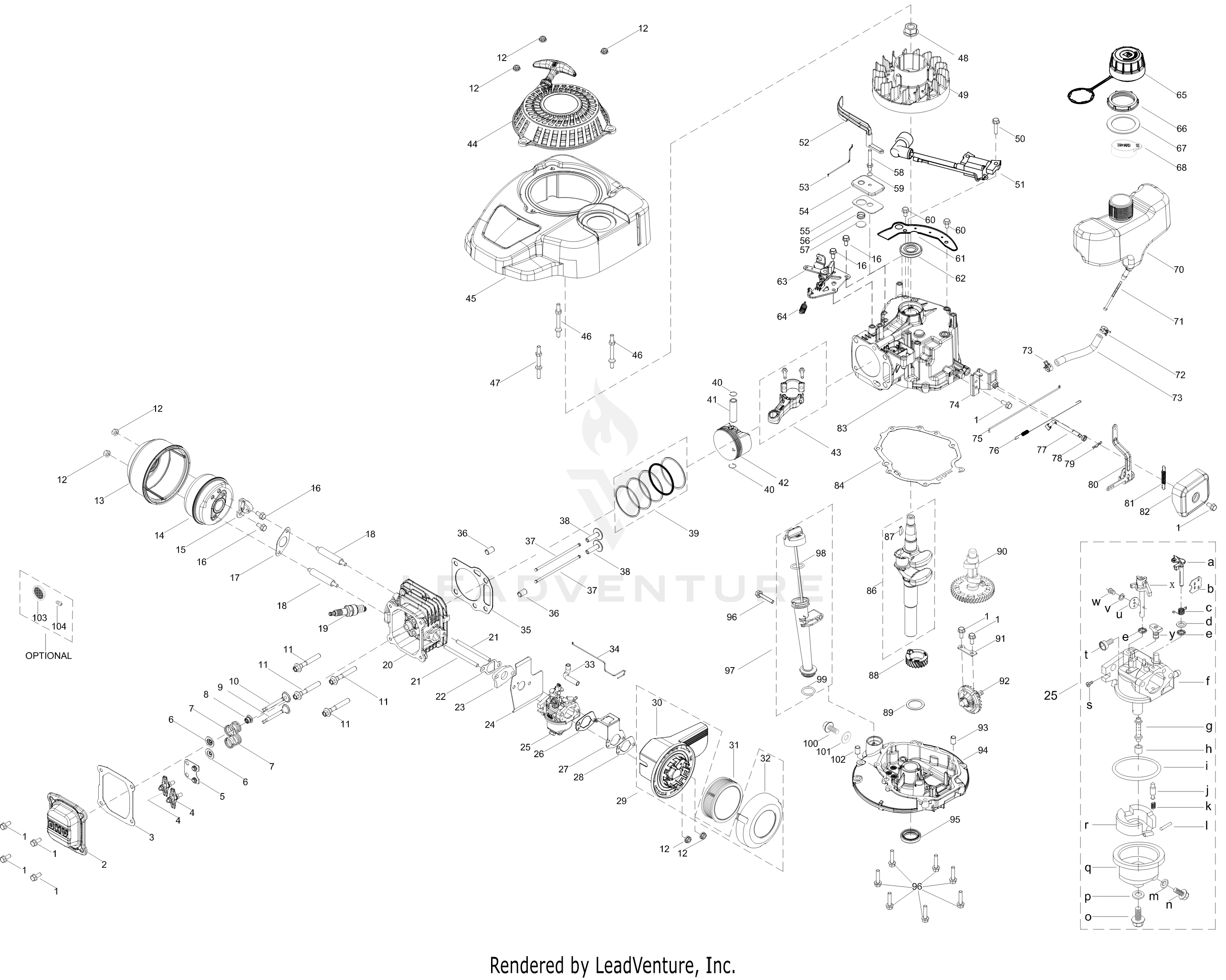 5T65RUB 140cc Engine