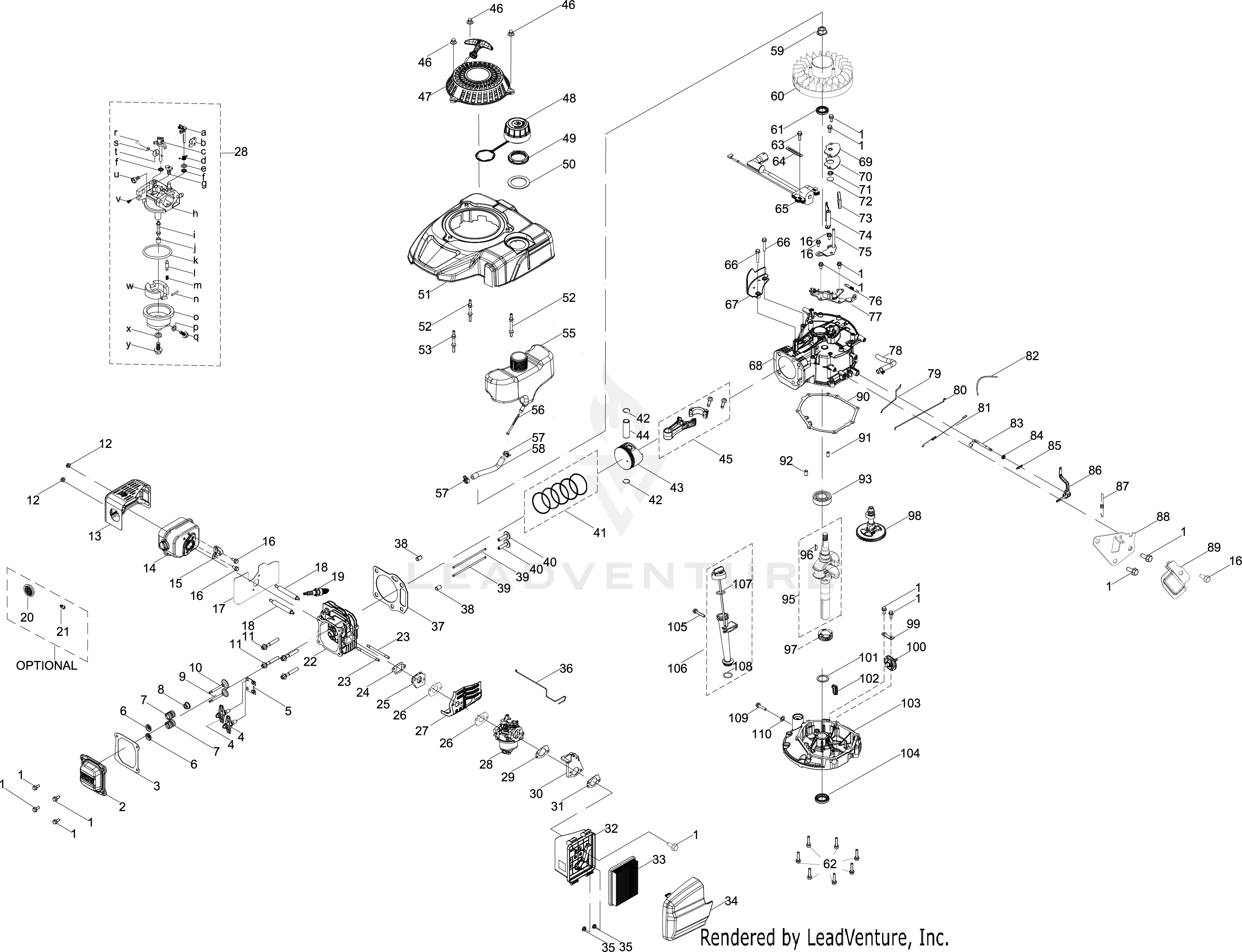5X65MUB 159cc Engine
