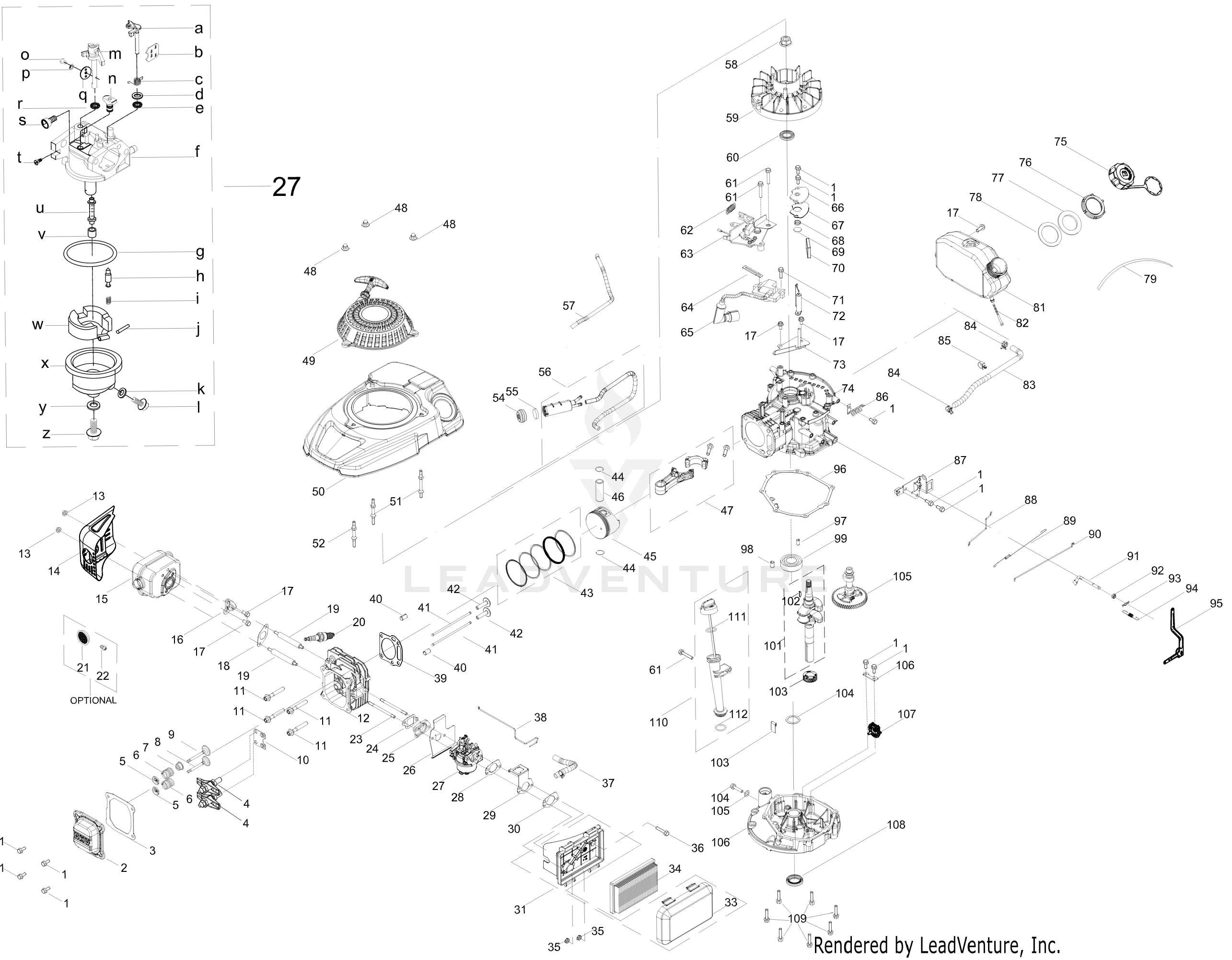 5X65VUB 159cc Engine