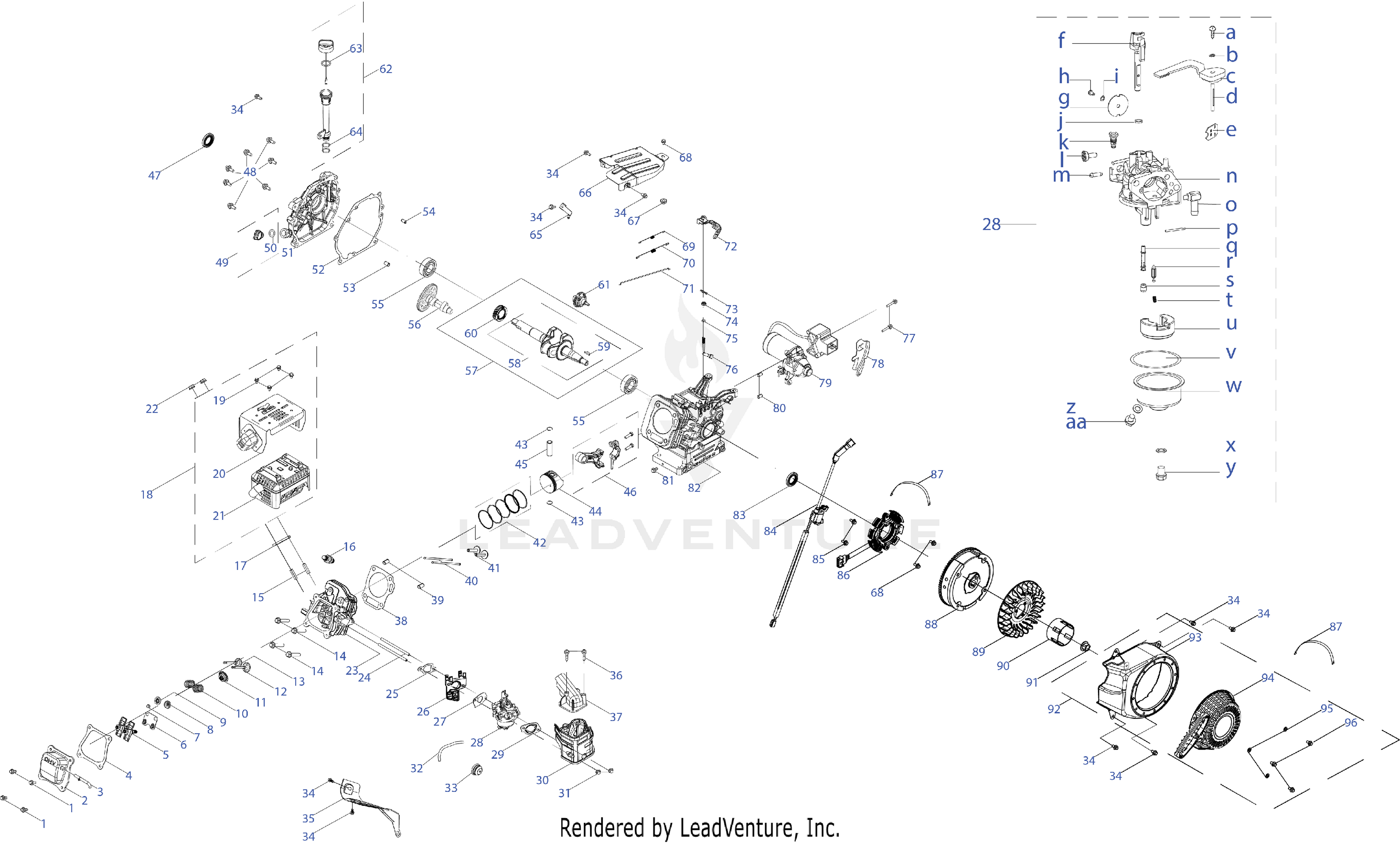 670-JUB 208cc Engine