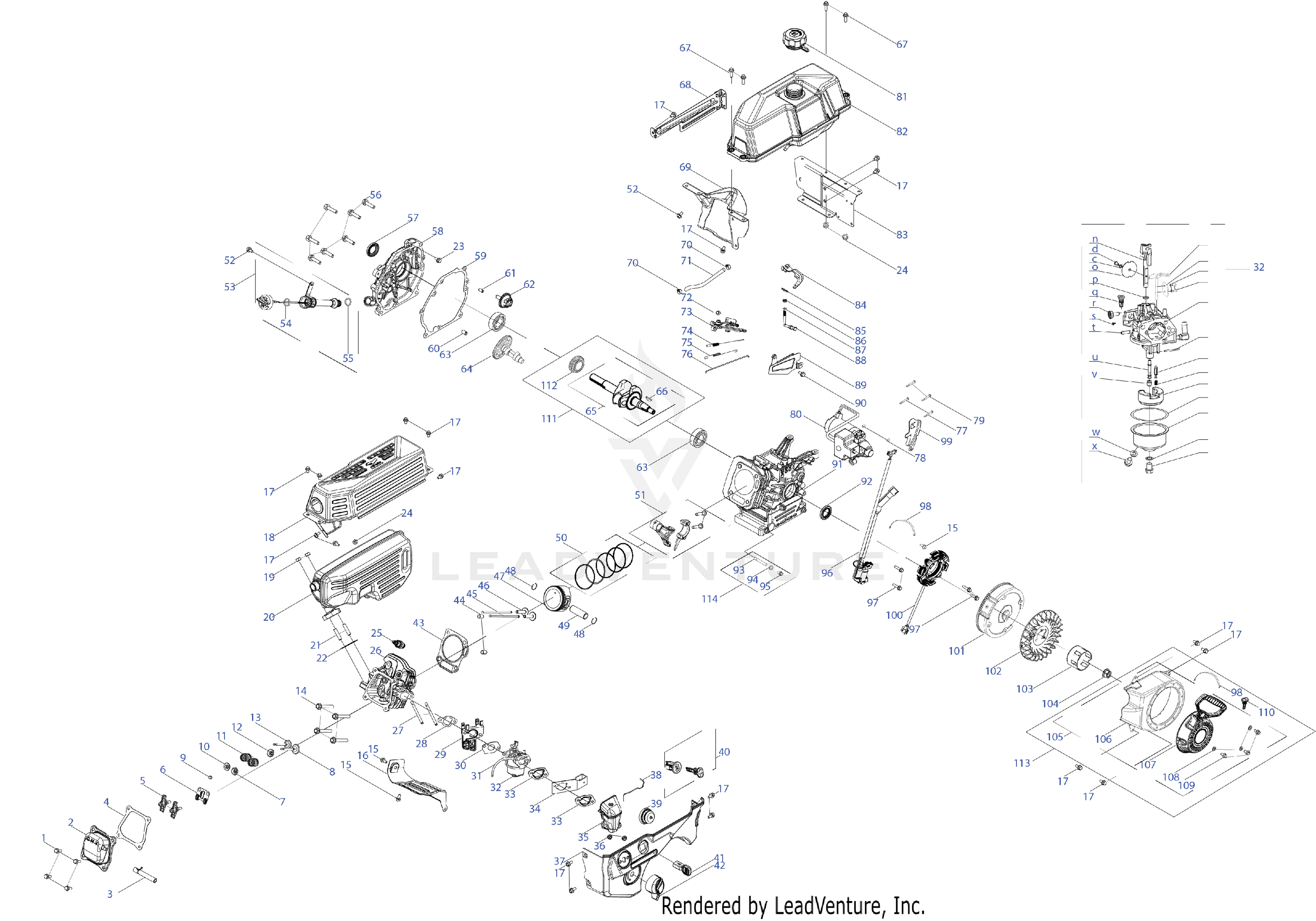 670-QUB 208cc Engine