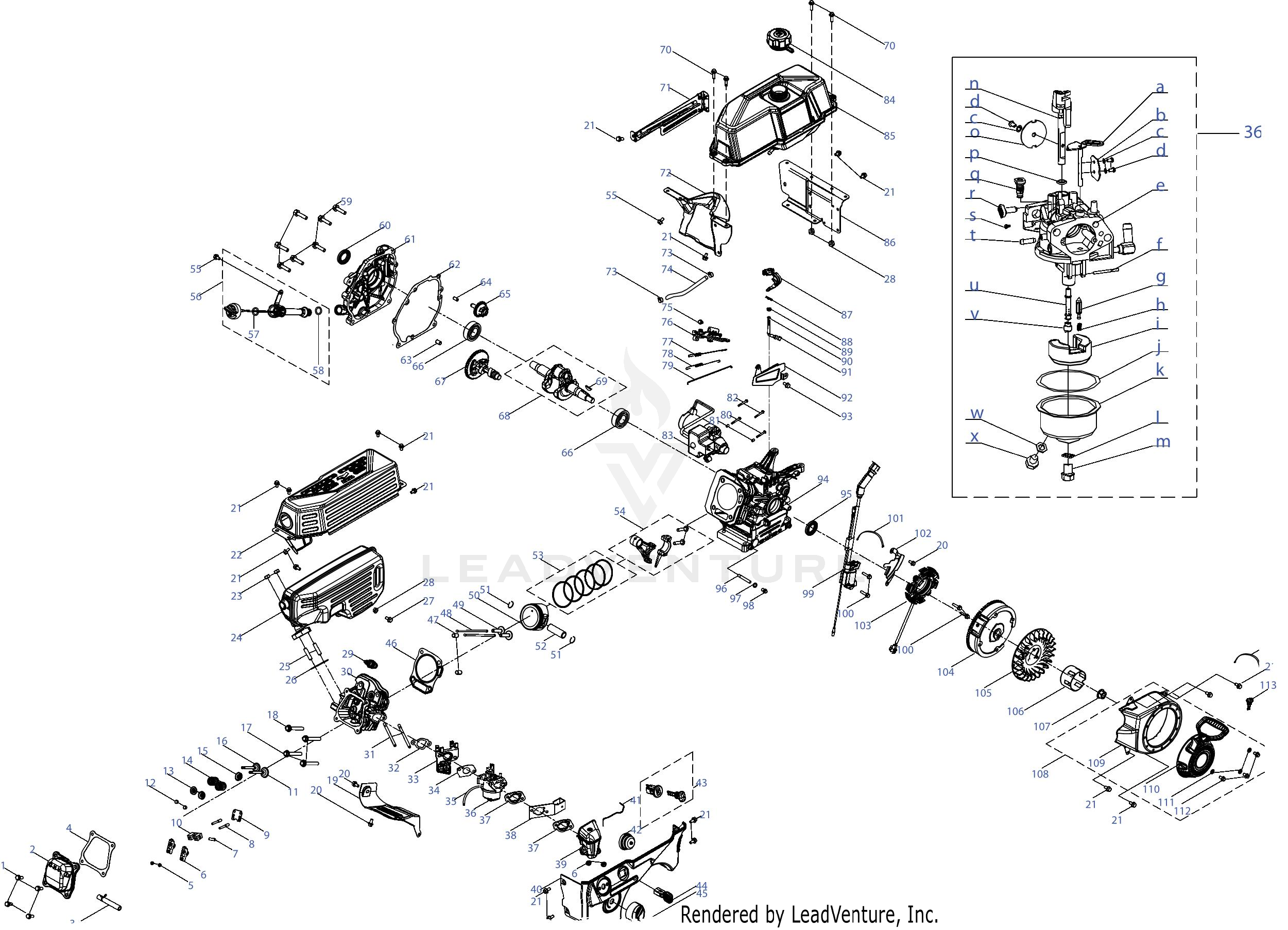 675-QUA 243cc Engine