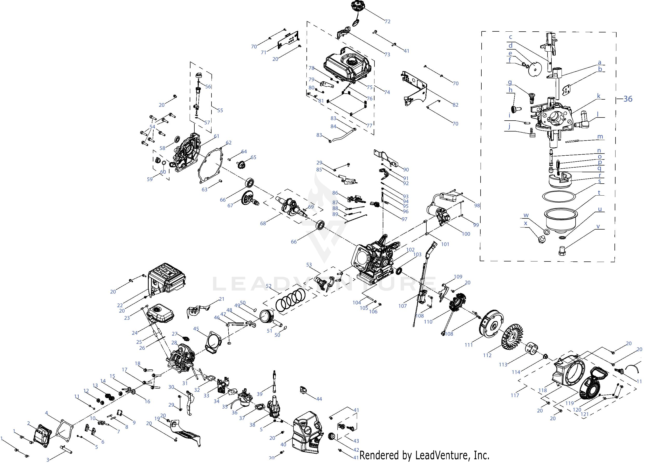 675-WUA 243cc Engine