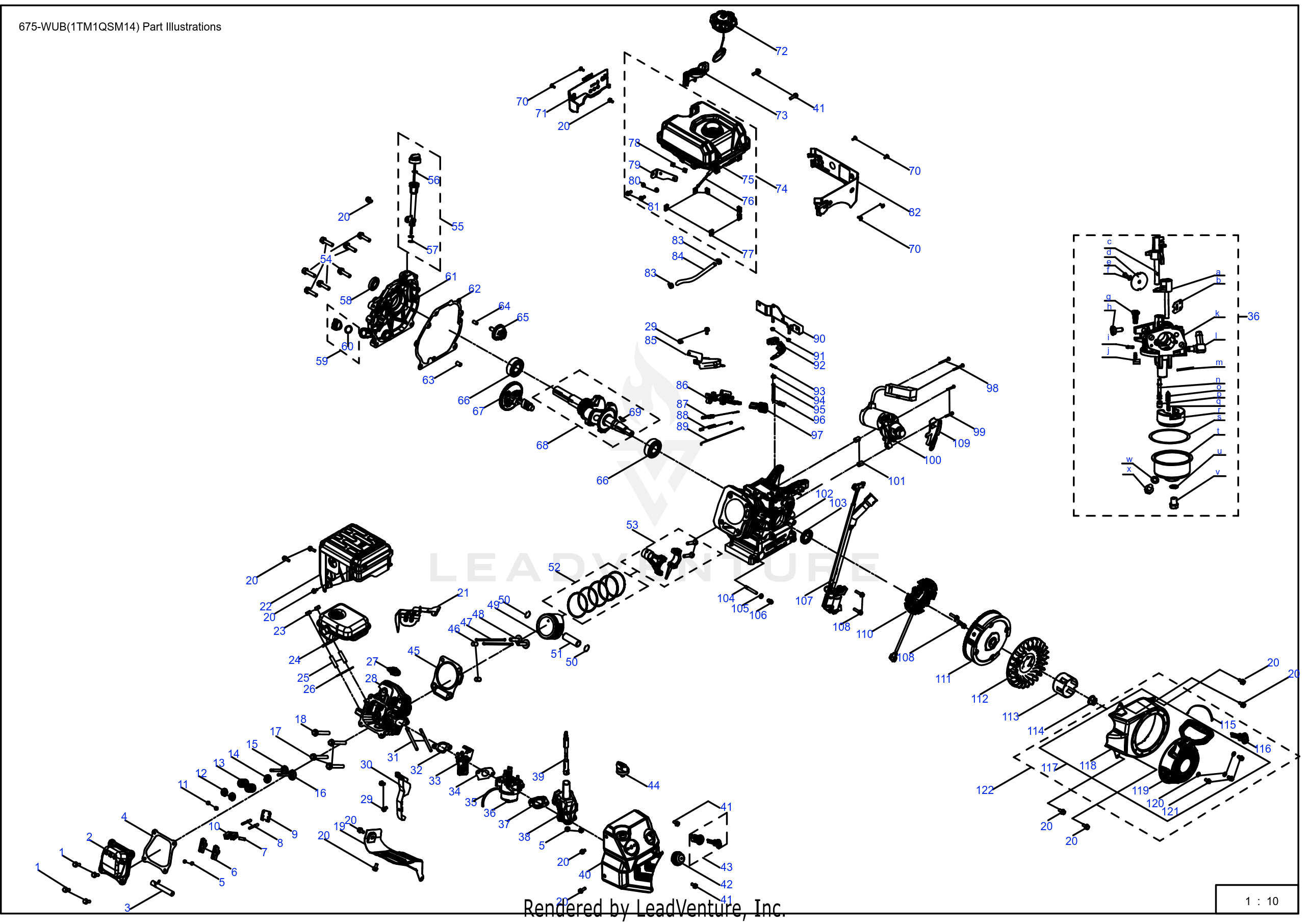 675-WUB 243cc Engine