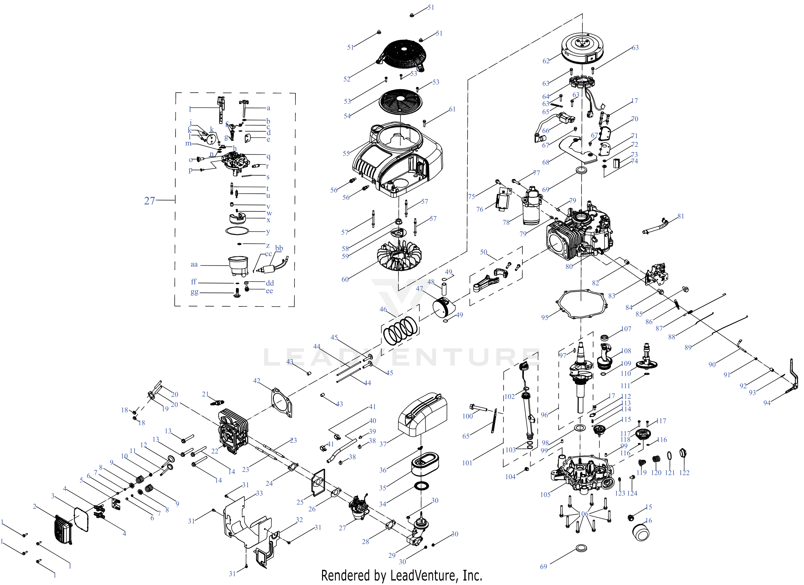 8P92ZUA 452cc Engine