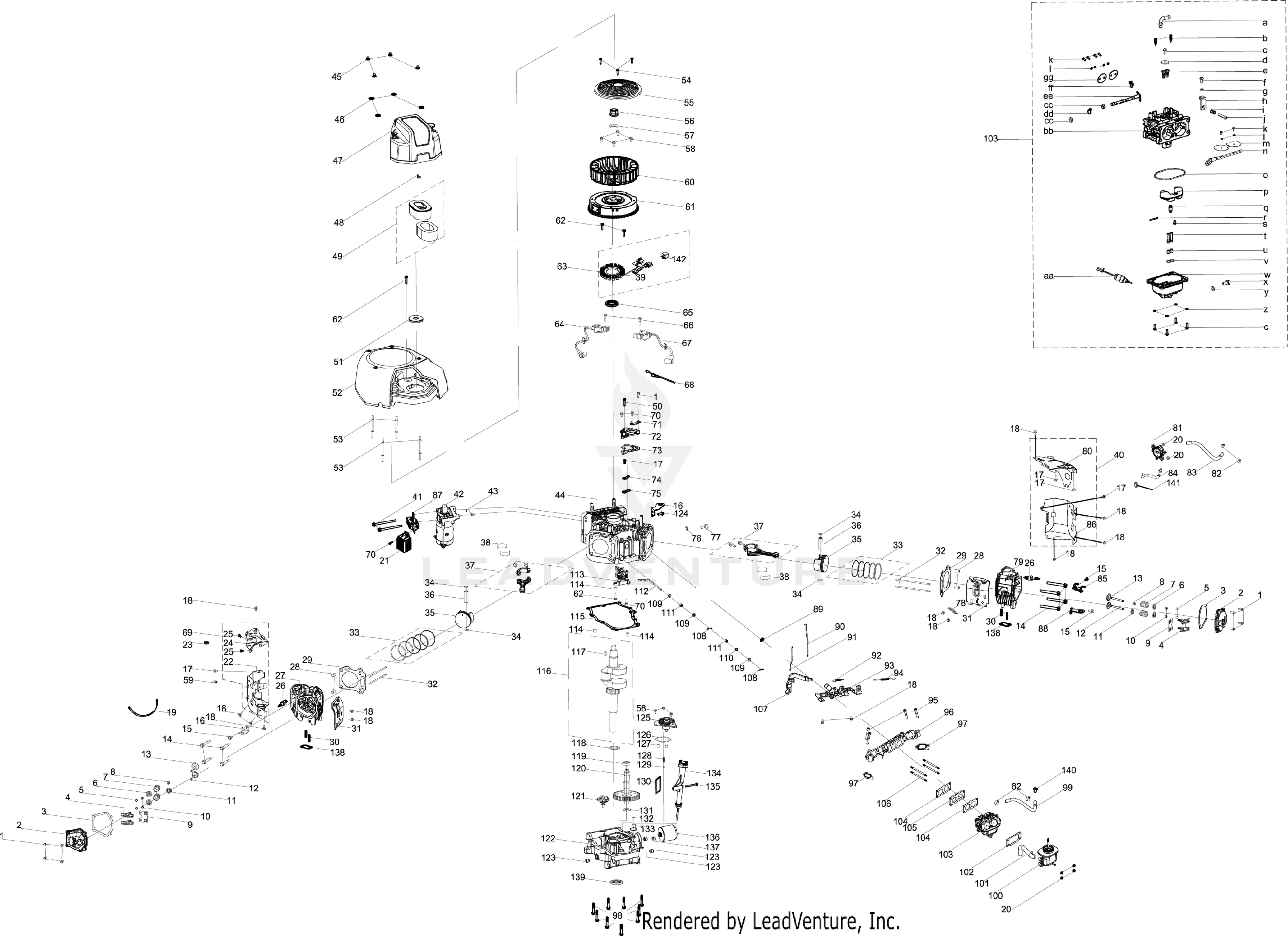 8Q78HUB 679cc Engine