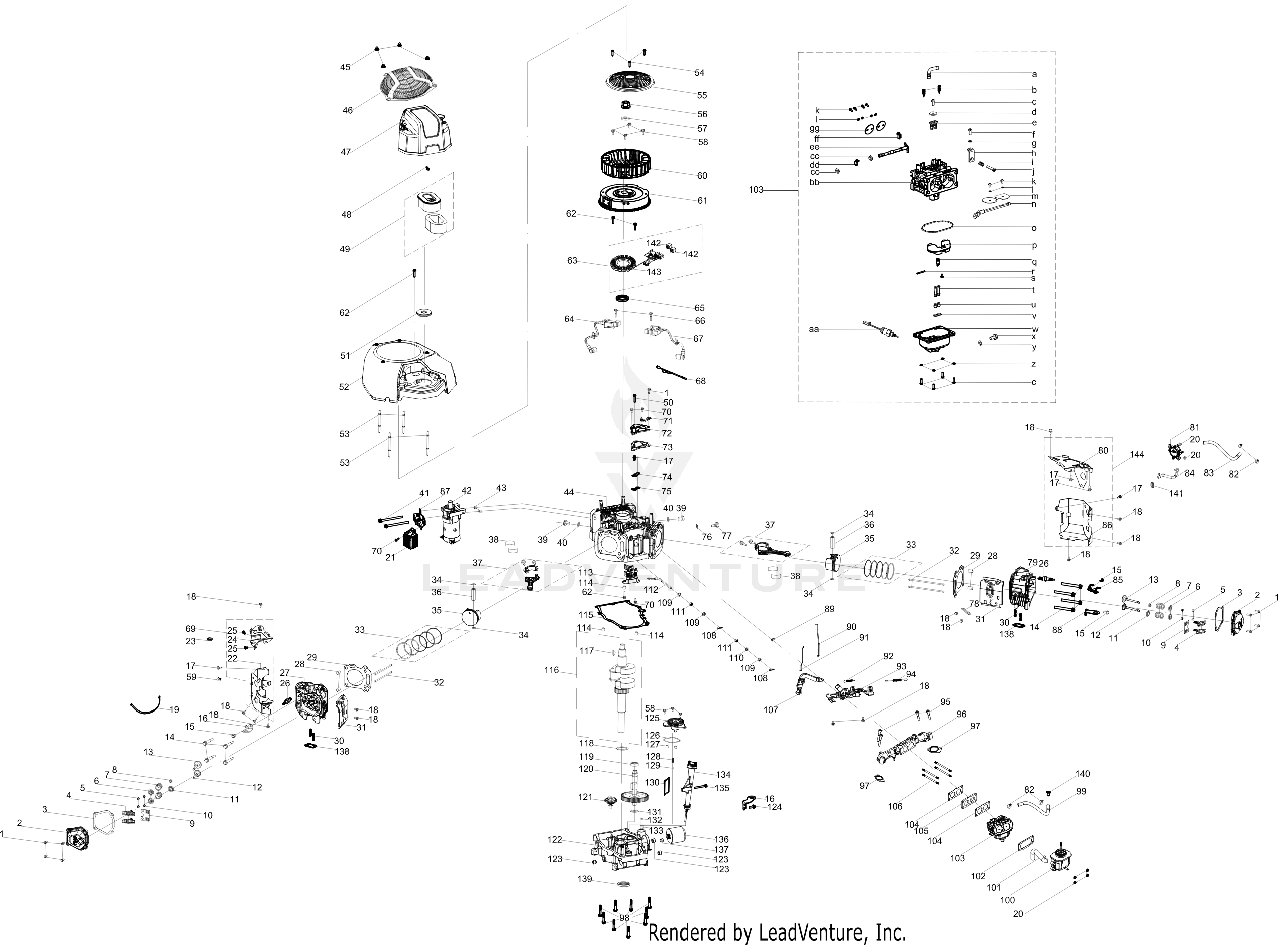 8Q78XUA 679cc Engine