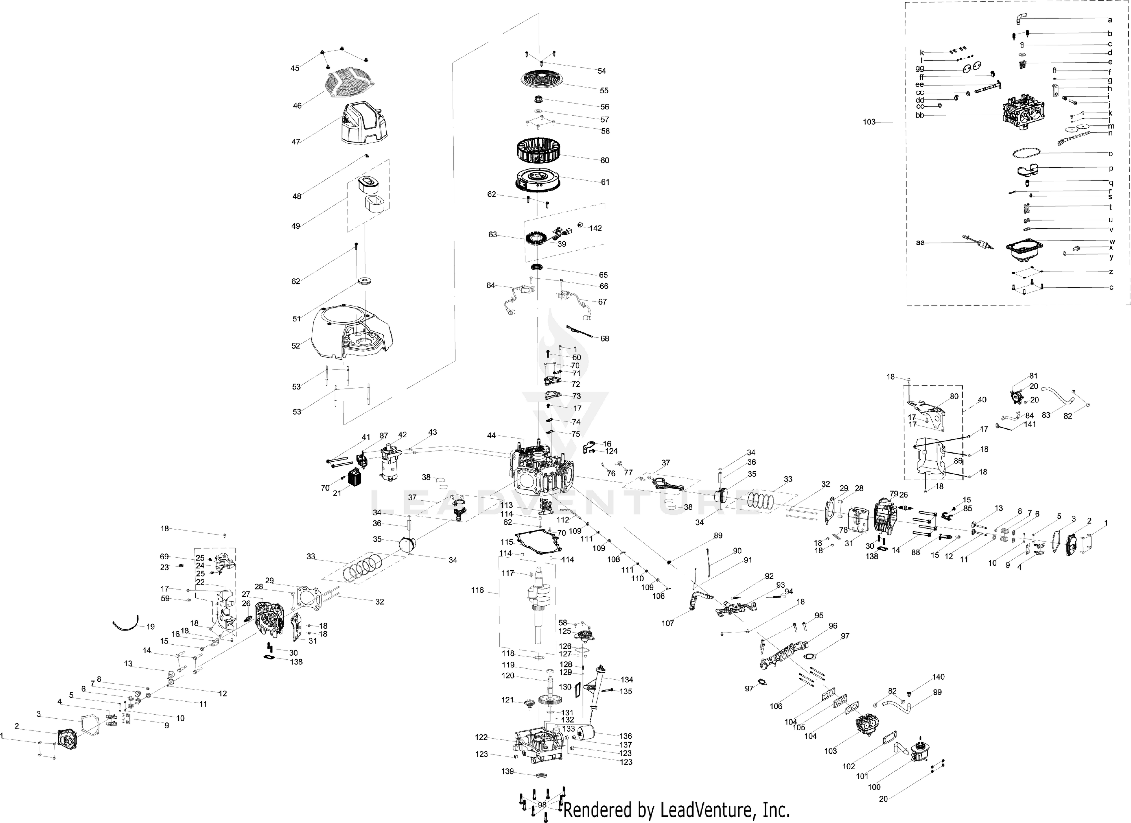 8Q78XUB 679cc Engine