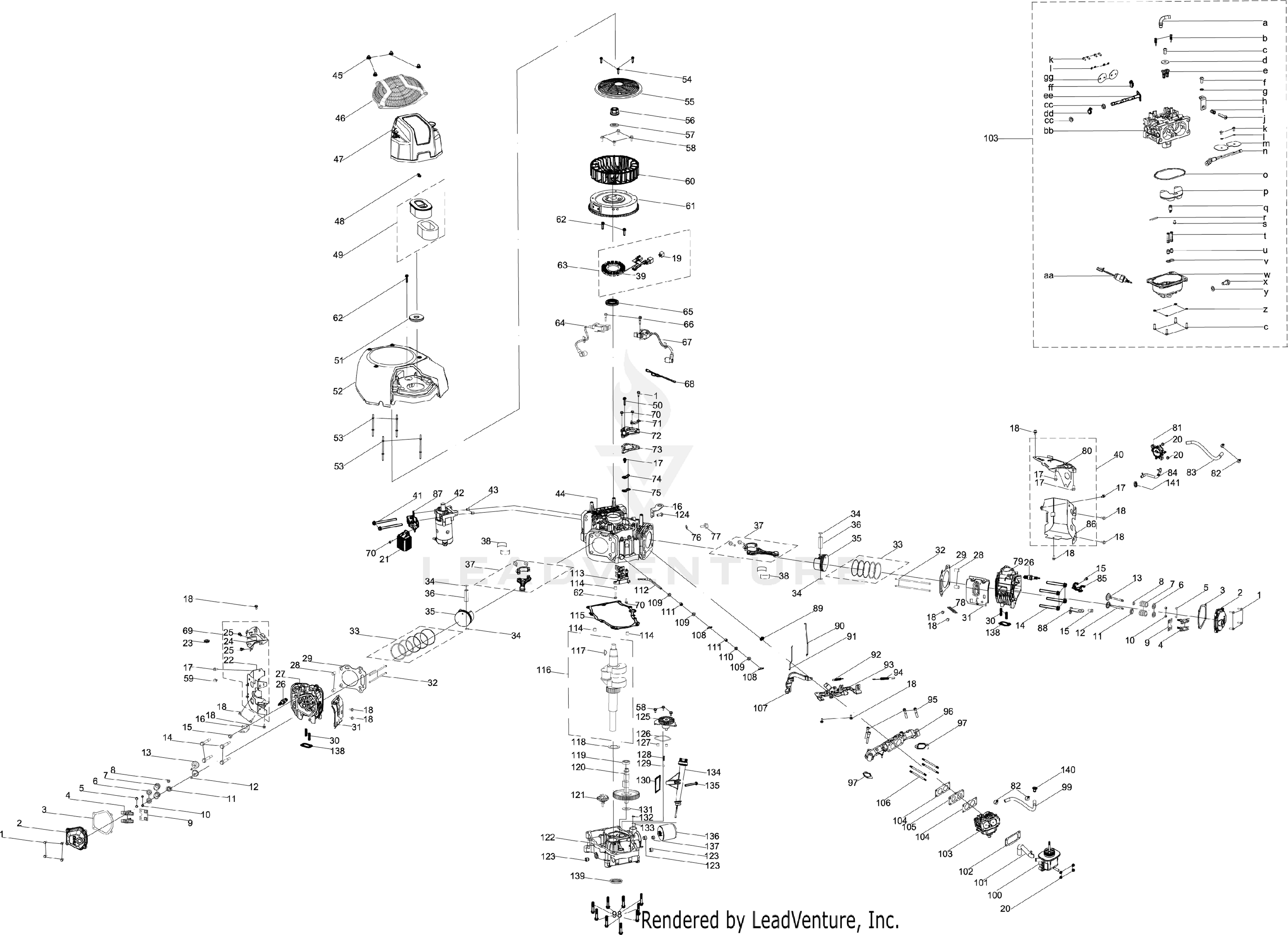 8Q78XWA 679cc Engine