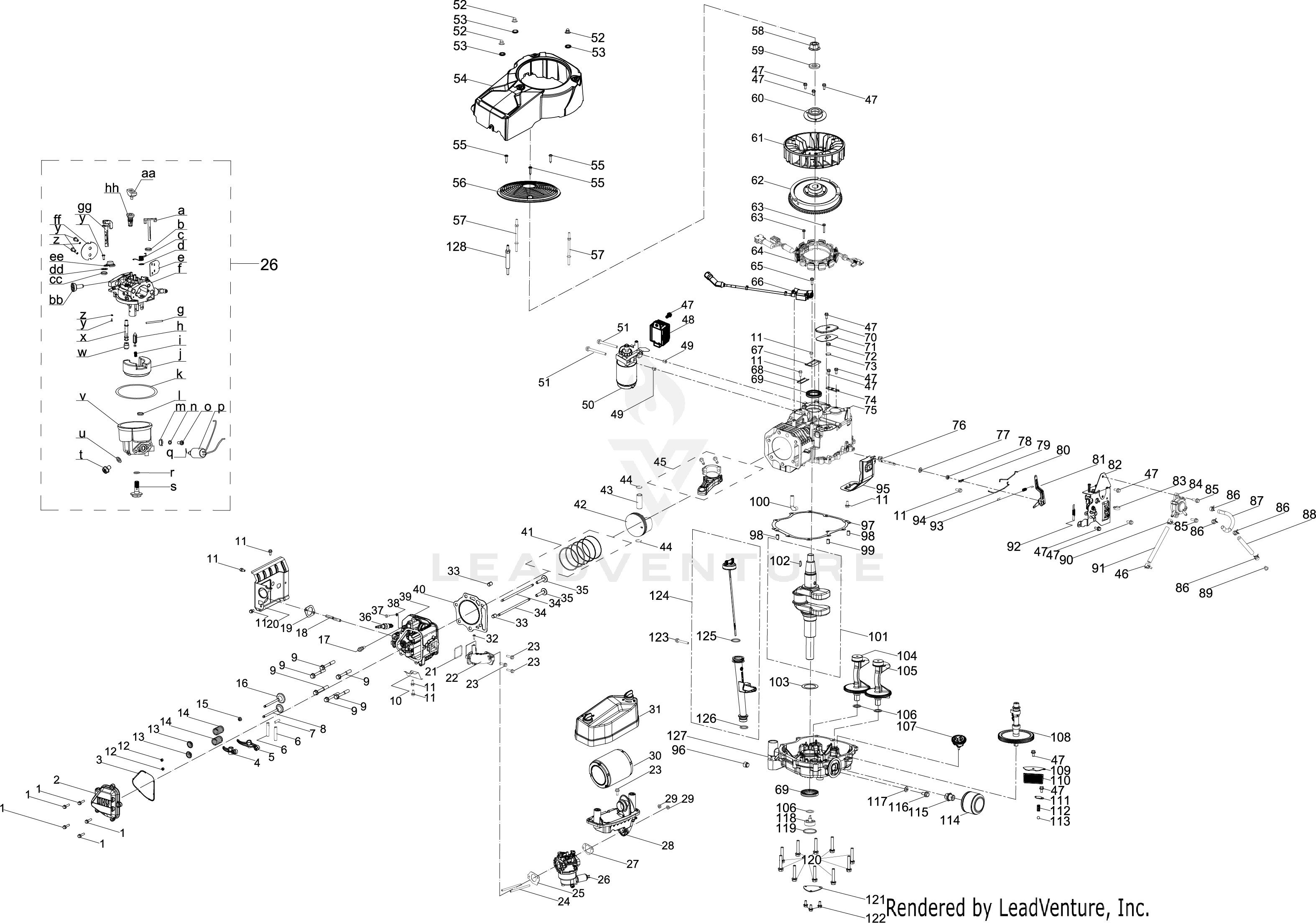 8X90KUC 547cc Engine