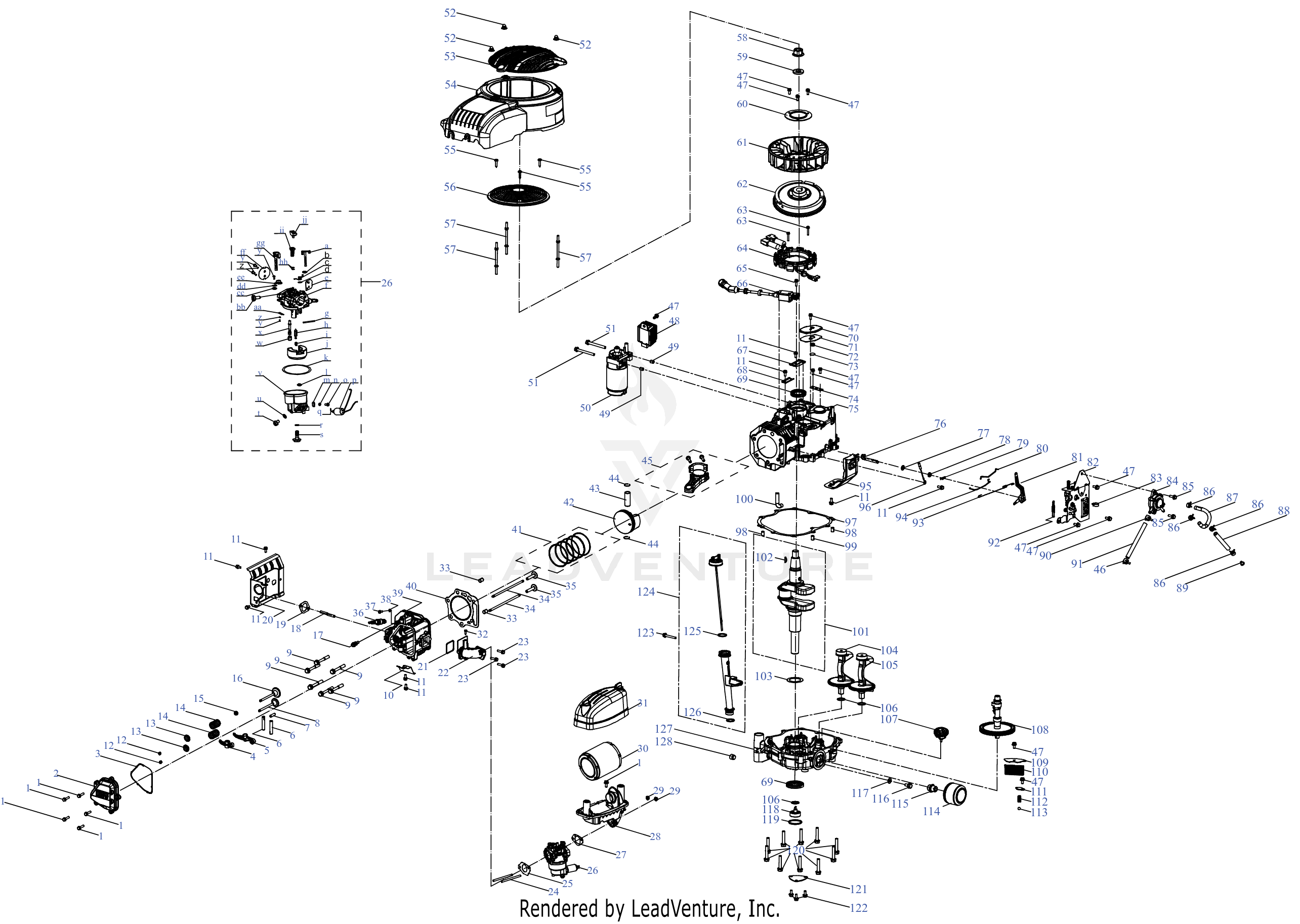 8X90ZUA 547cc Engine