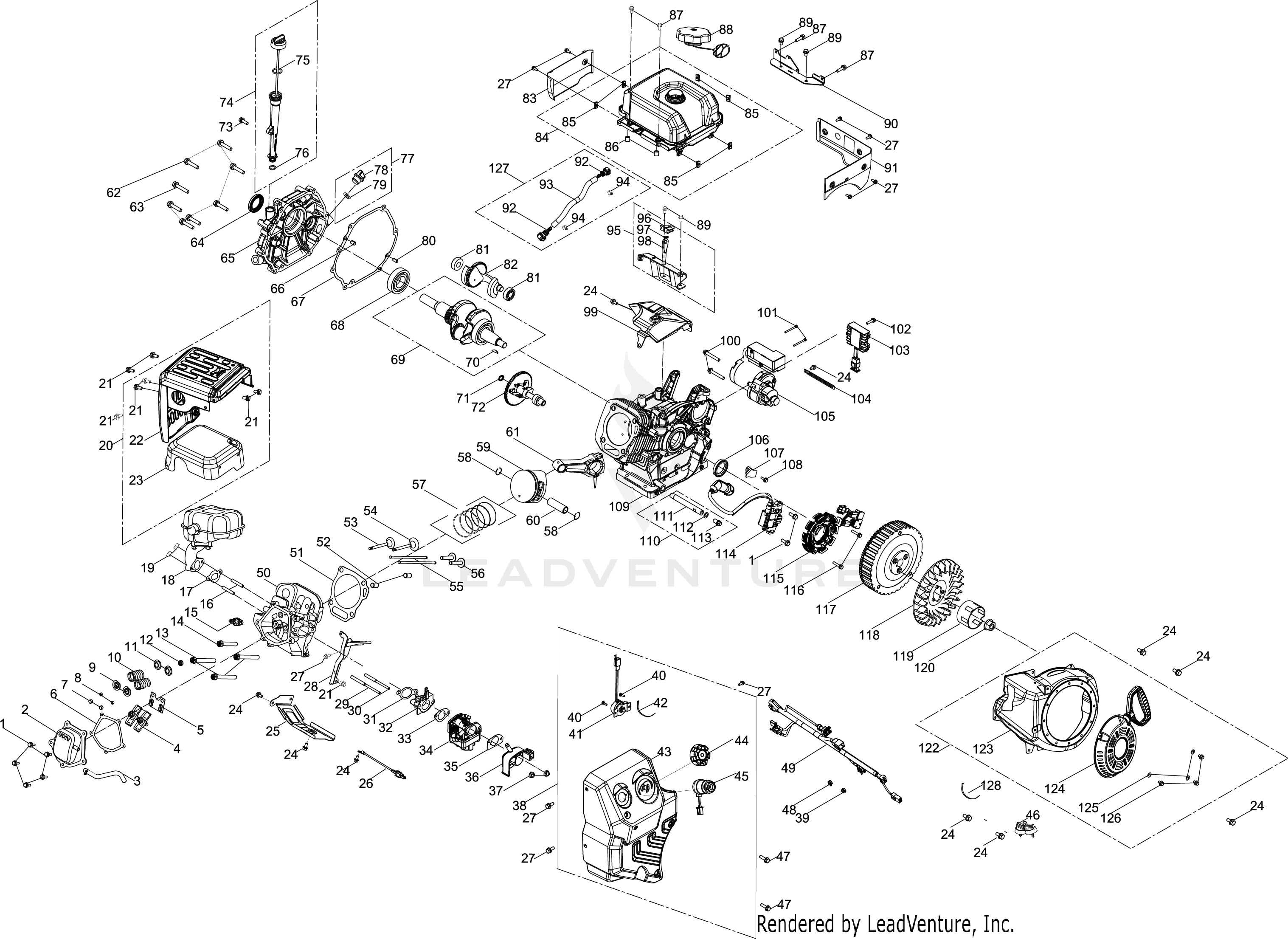 983-WUA 357cc Engine