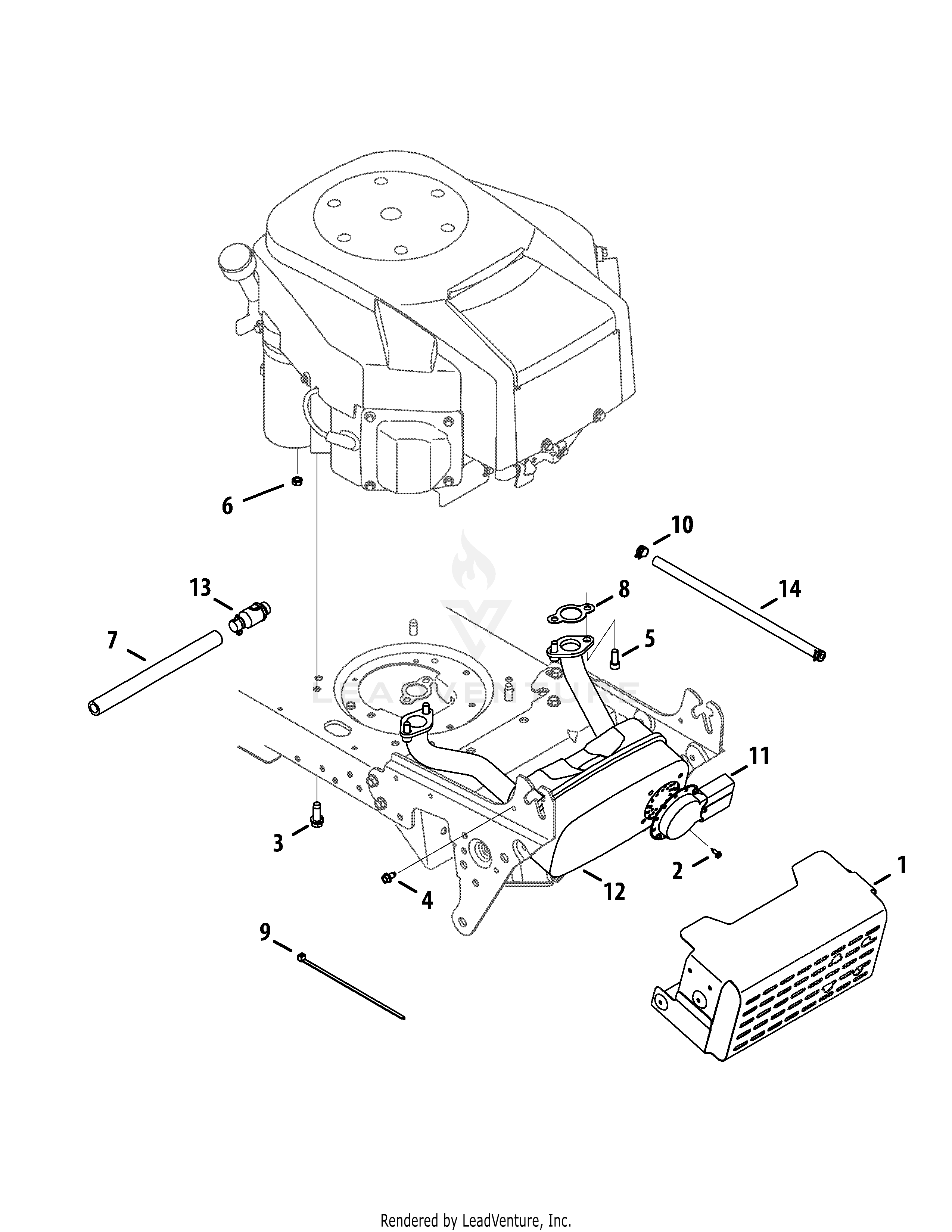 GTX1054 Tractor (14AZ94AK330) (2013)