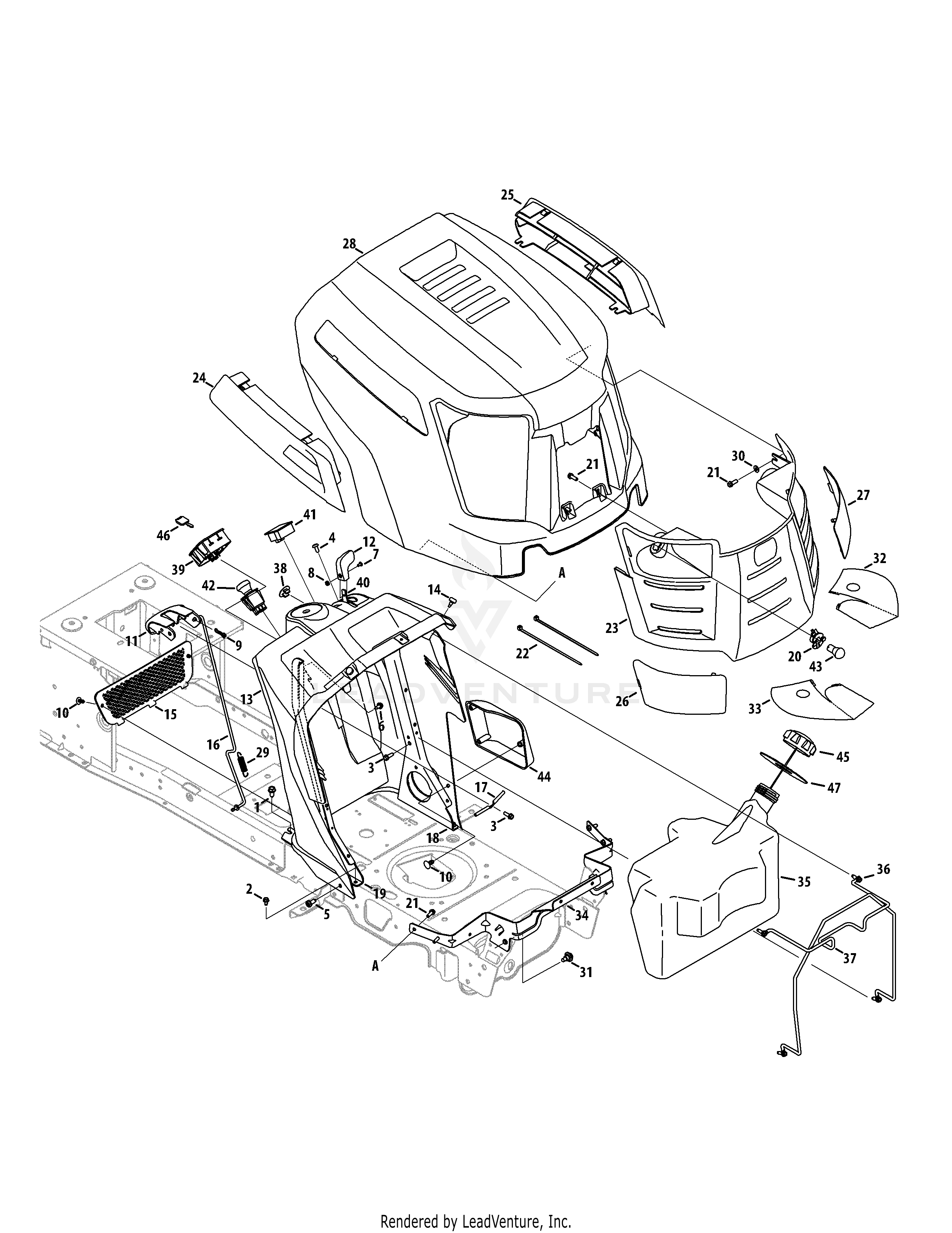 GTX1054 Tractor (14AZ94AK330) (2013)