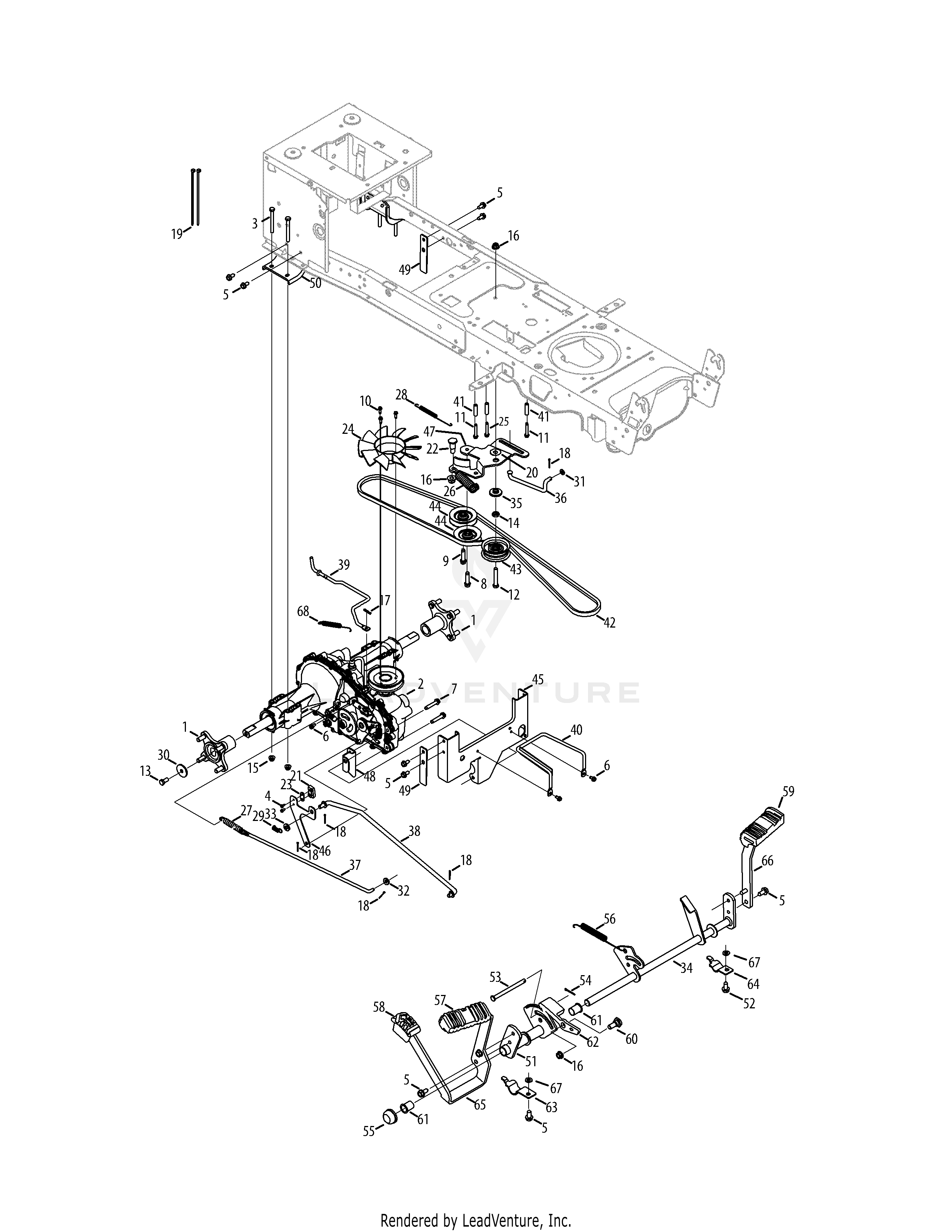 GTX1054 Tractor (14BZ94AK330) (2014) 