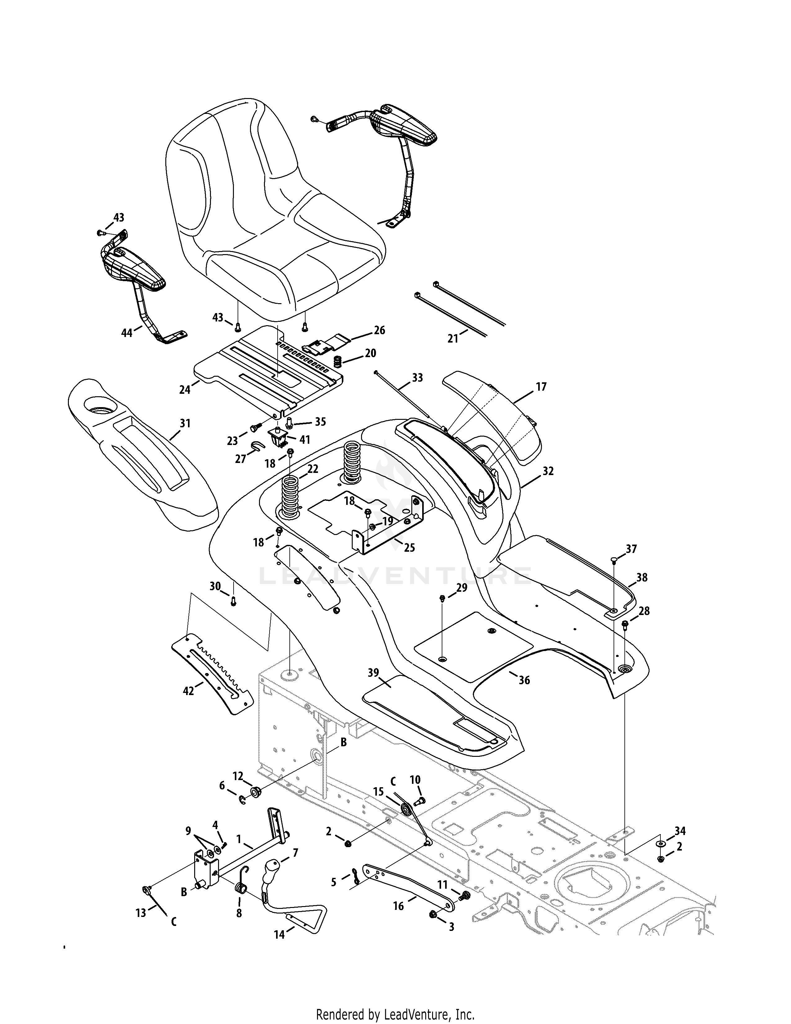 GTX1054 Tractor (14BZ94AK330) (2014) 