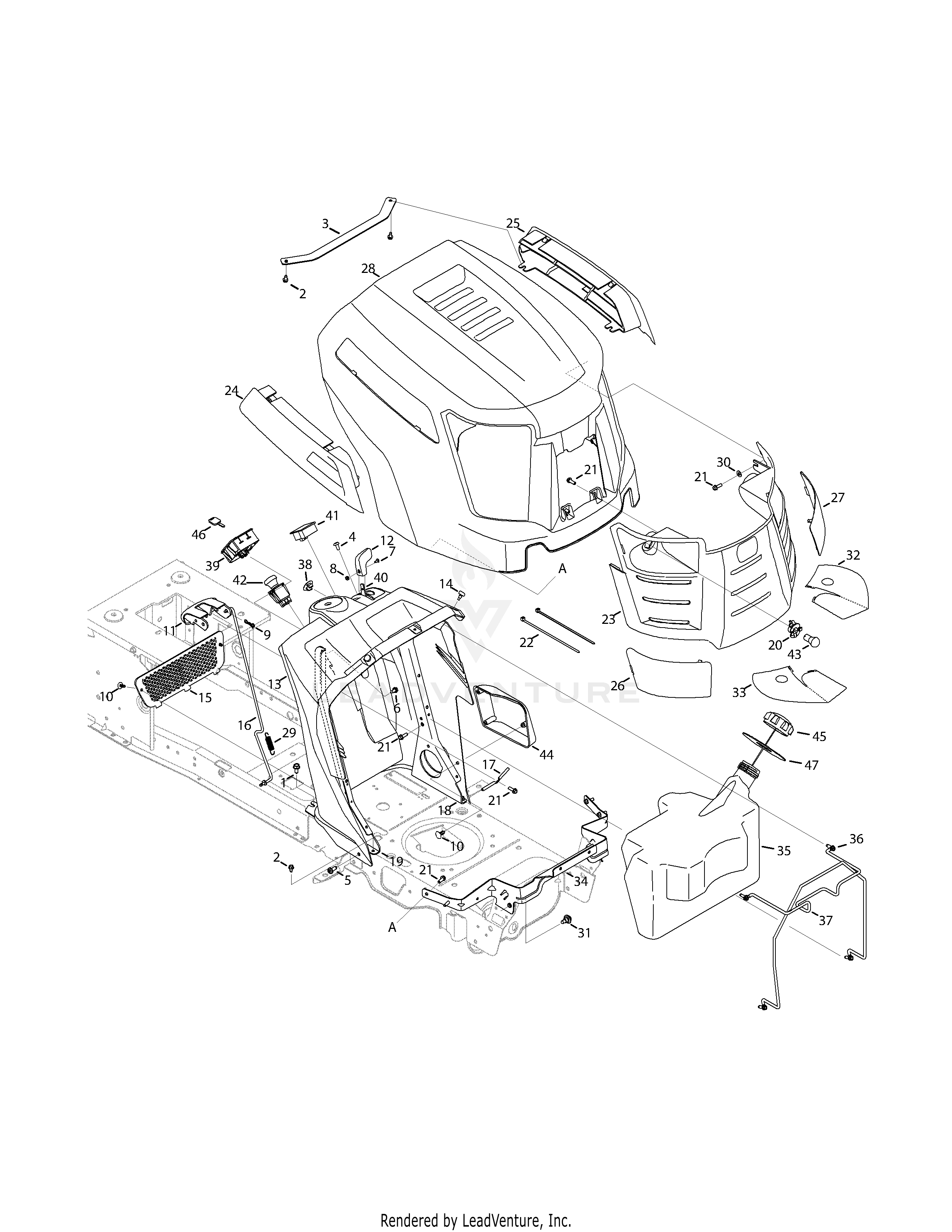 GTX1054 Tractor (14BZ94AK330) (2014) 