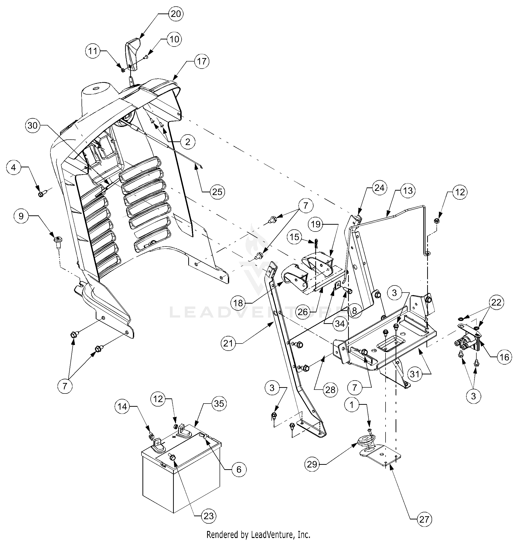 LT1018 Tractor (13AB11CG710) (13AL11CG710) (13AX11CG710)