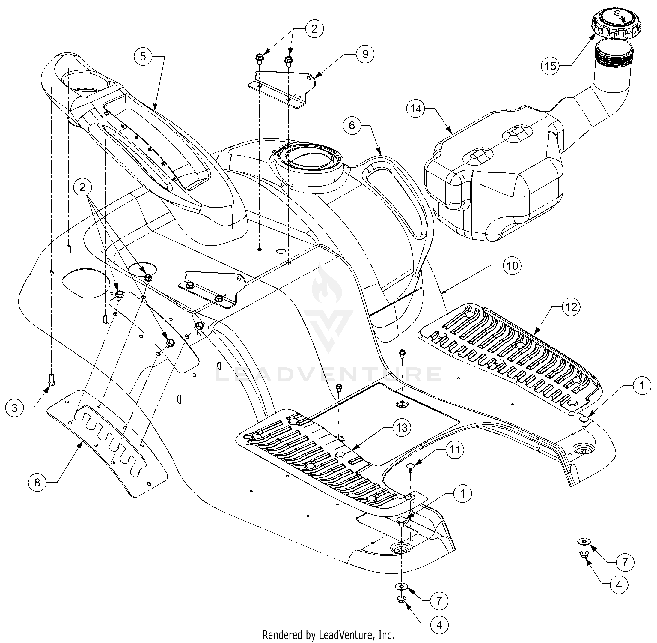 LT1018 Tractor (13AB11CG710) (13AL11CG710) (13AX11CG710)