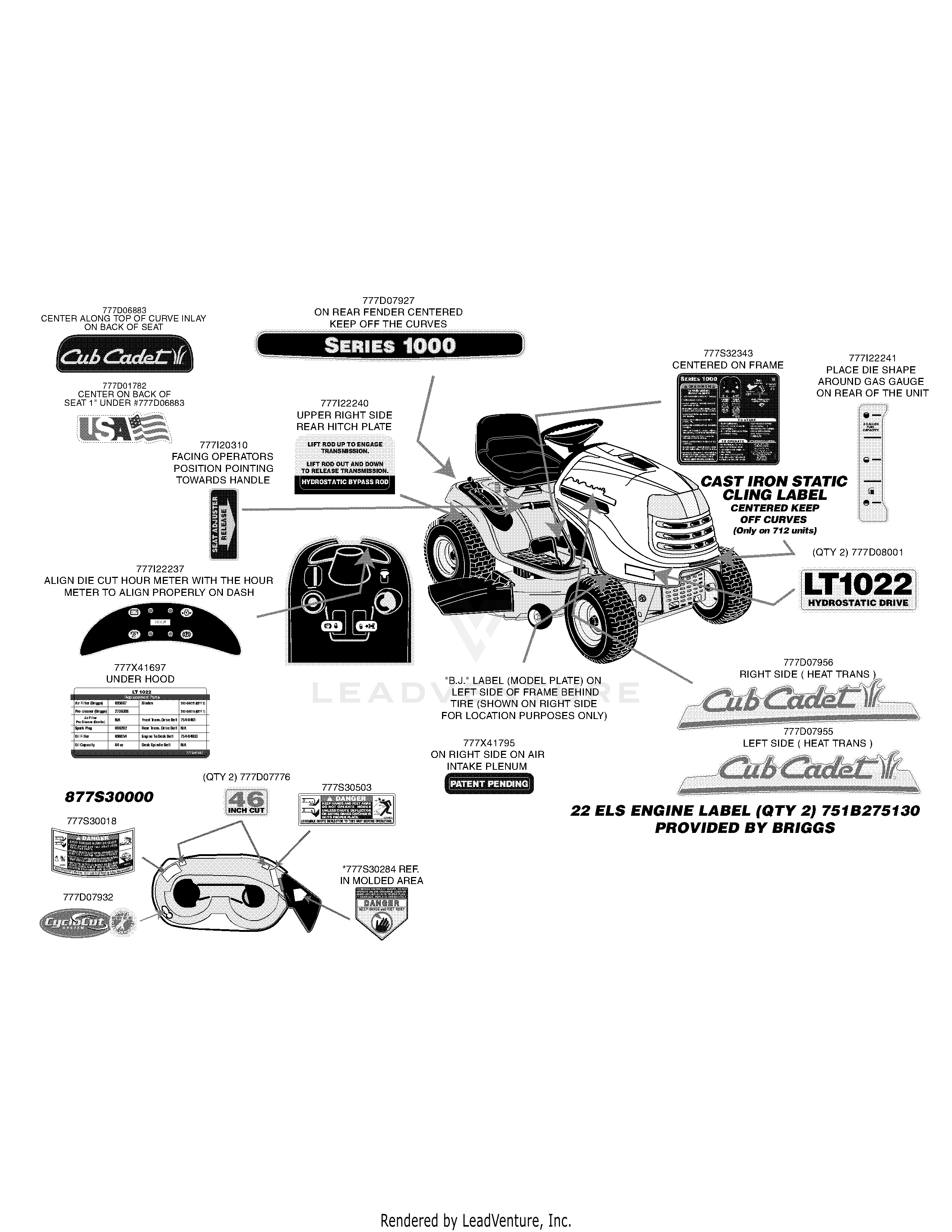 LT1022 Tractor (13AB11CH710)