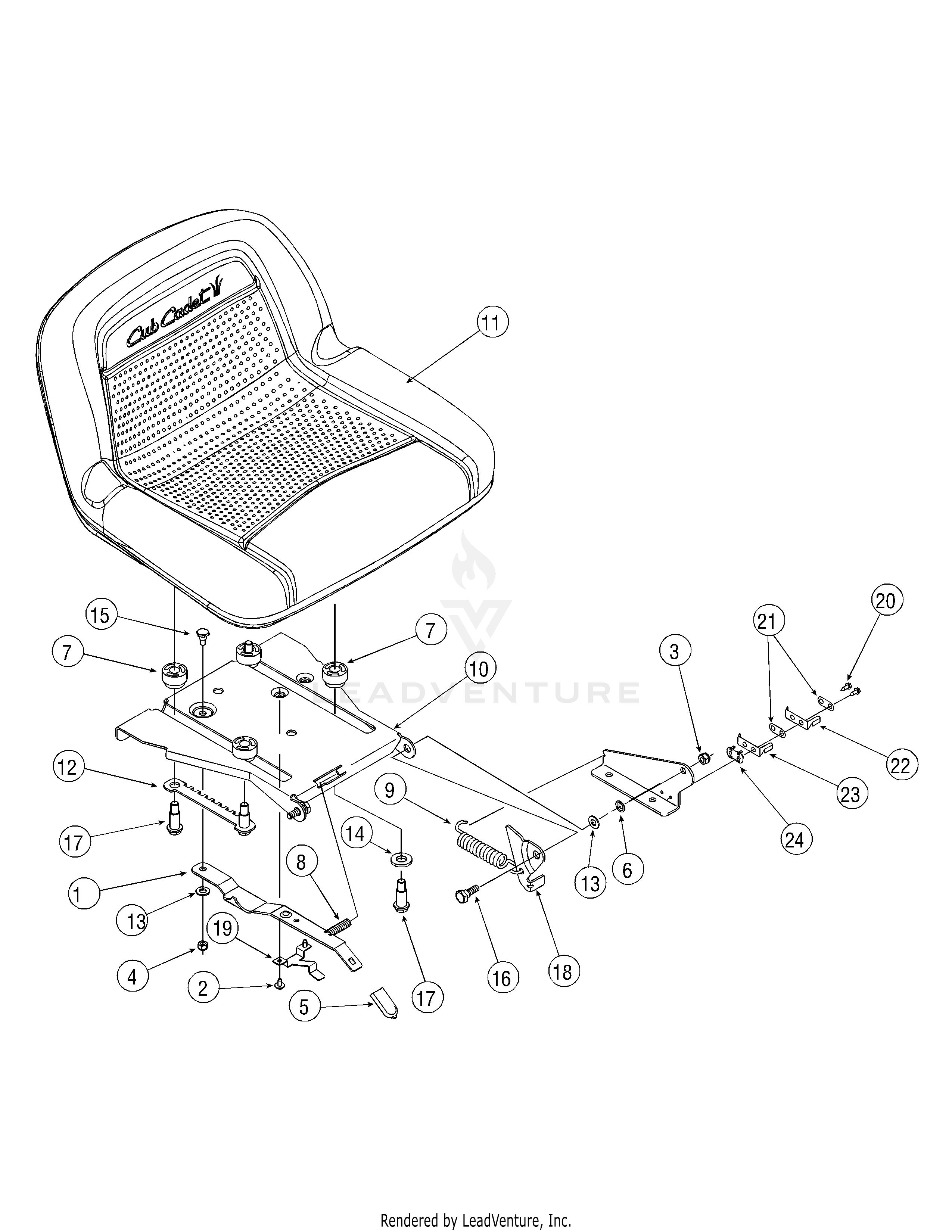 LT1042 Tractor (2007 & before) (13AX11CG630)