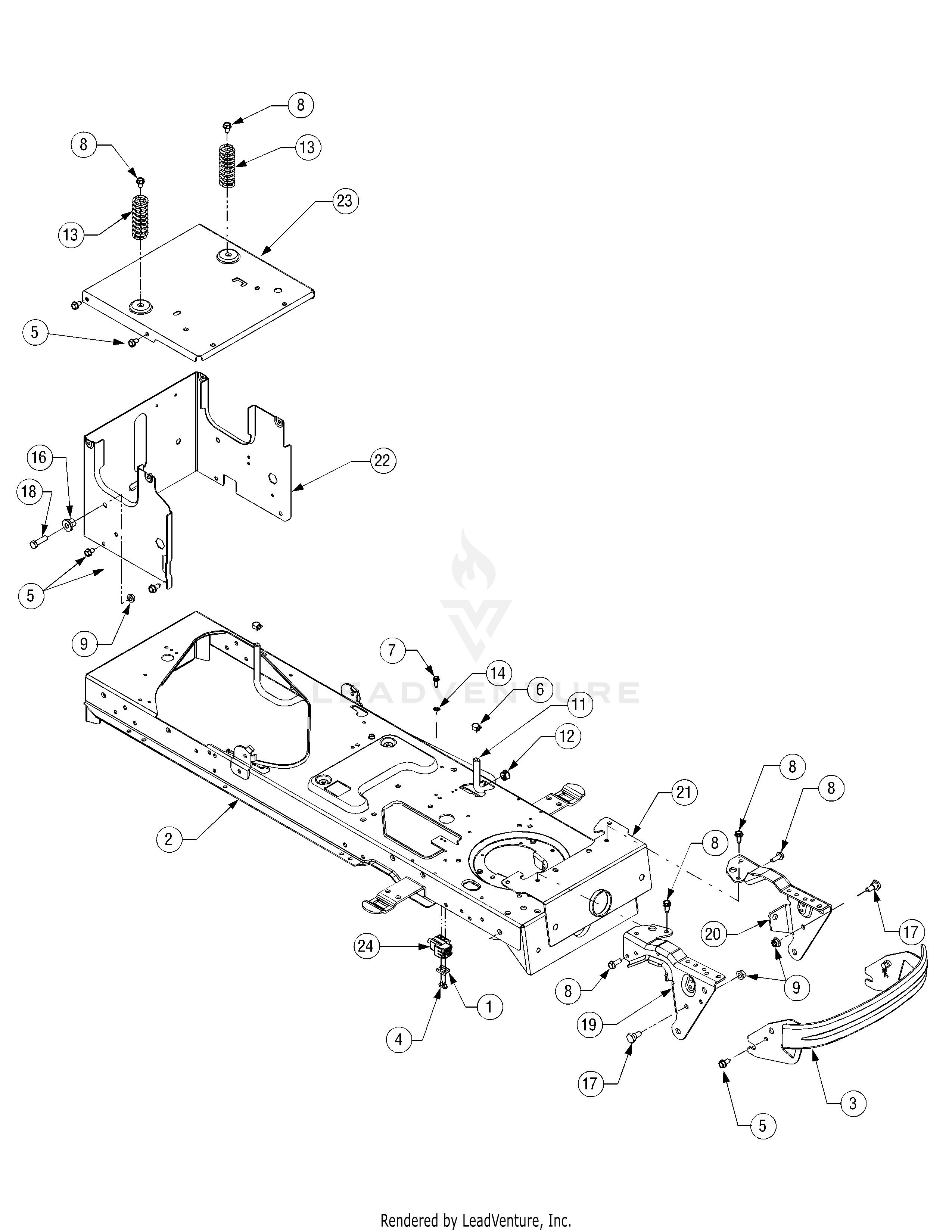 LT1042 Tractor (2007 & before) (13AX11CG630)