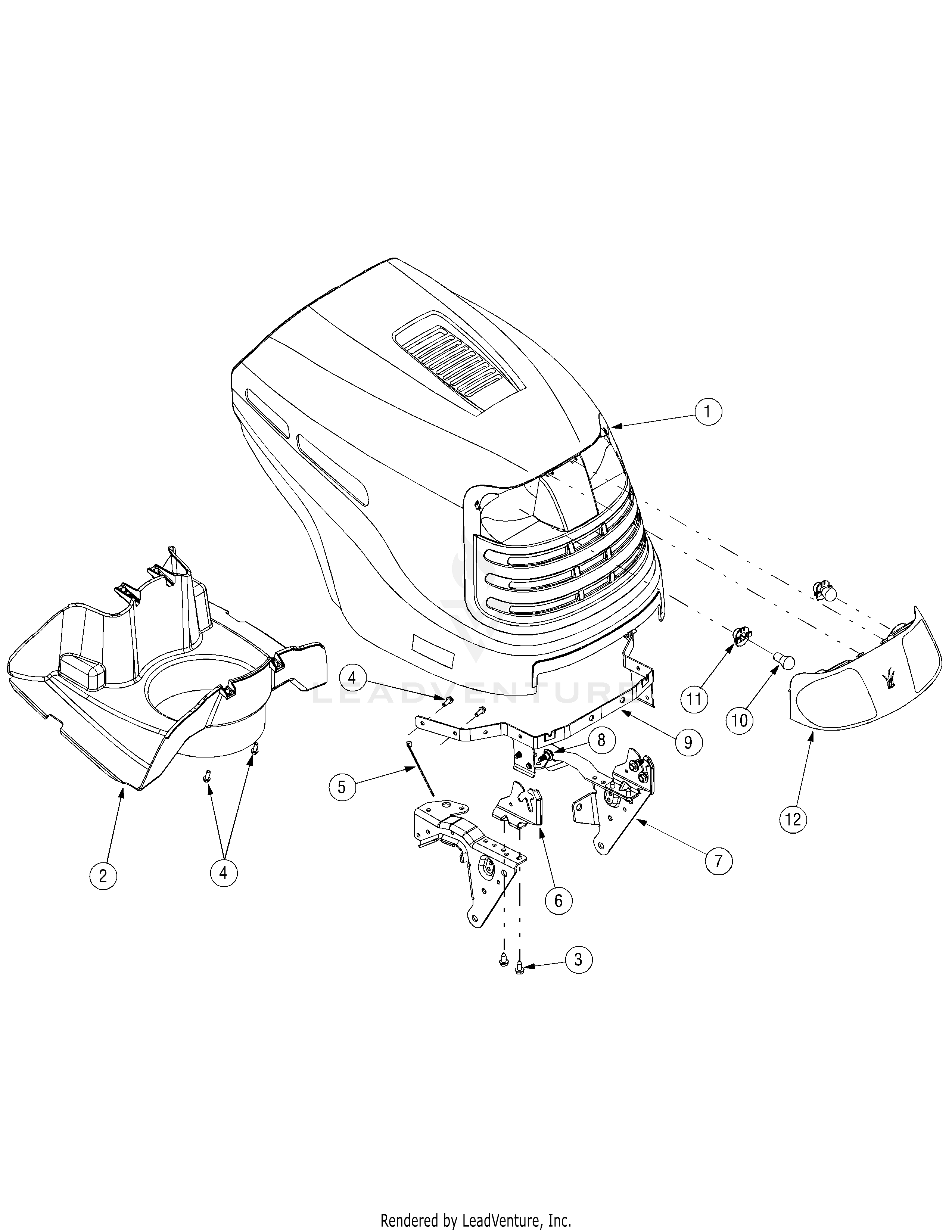 LT1042 Tractor (2007 & before) (13AX11CG630)