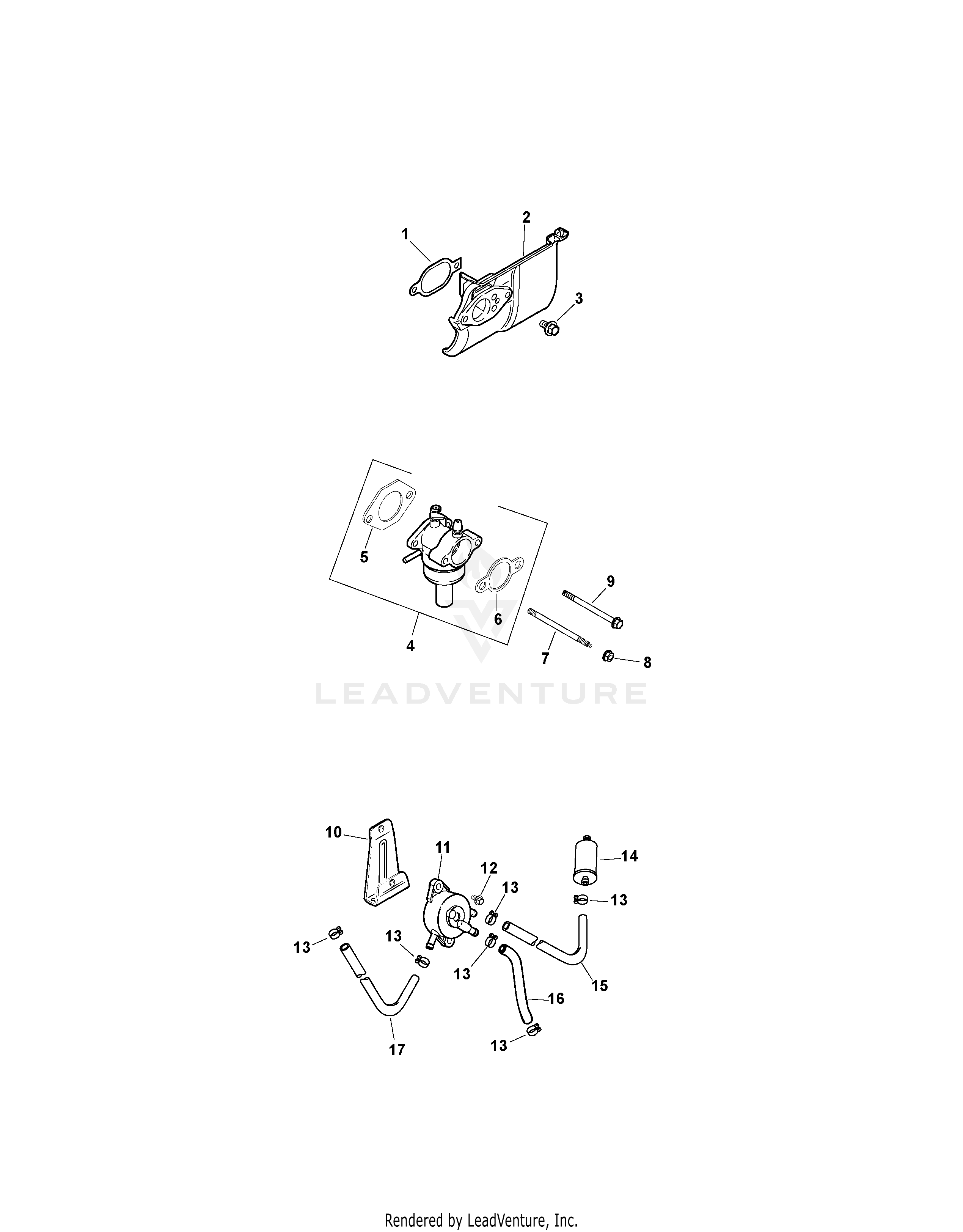 LT1042 Tractor (2007 & before) (13AX11CG630)