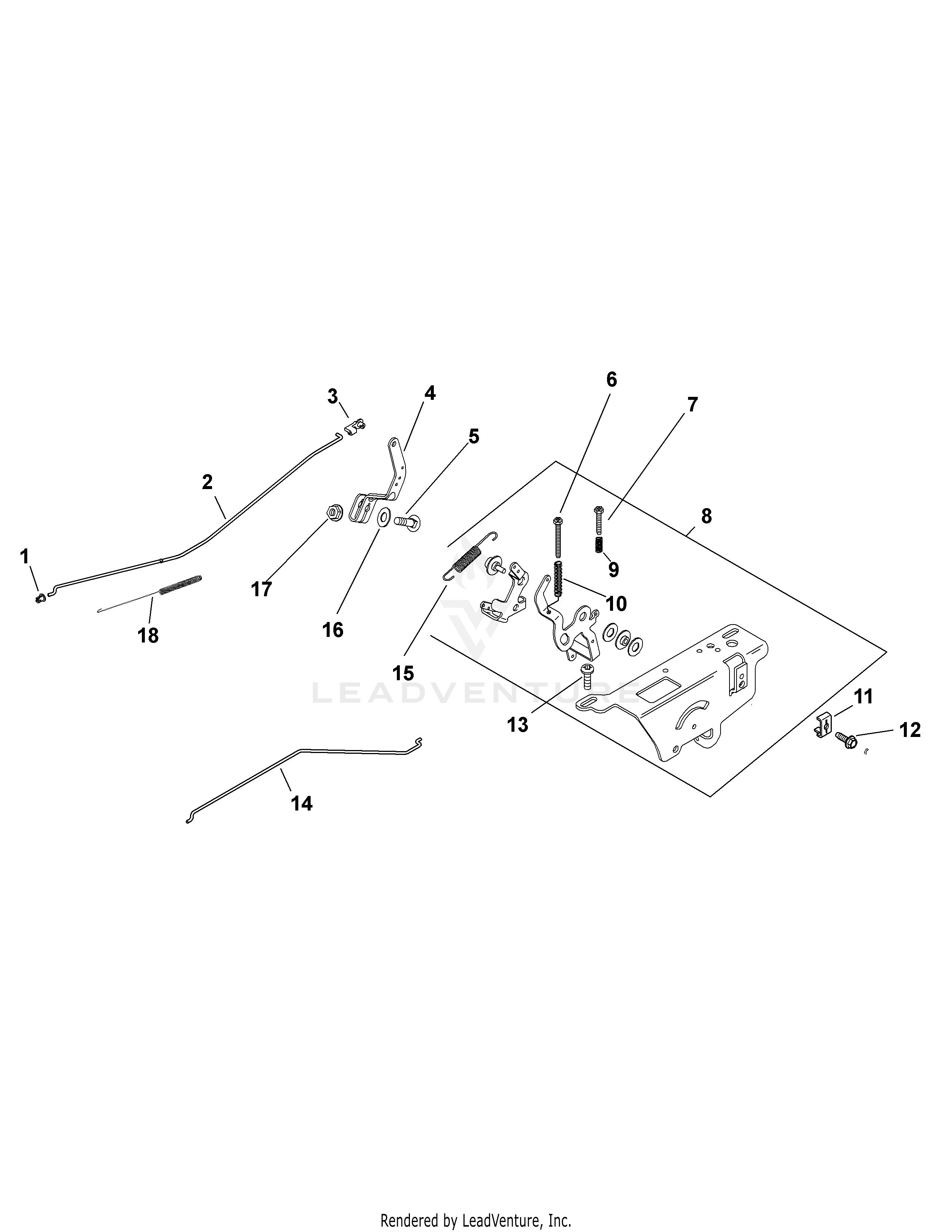 LT1042 Tractor (2007 & before) (13AX11CG630)
