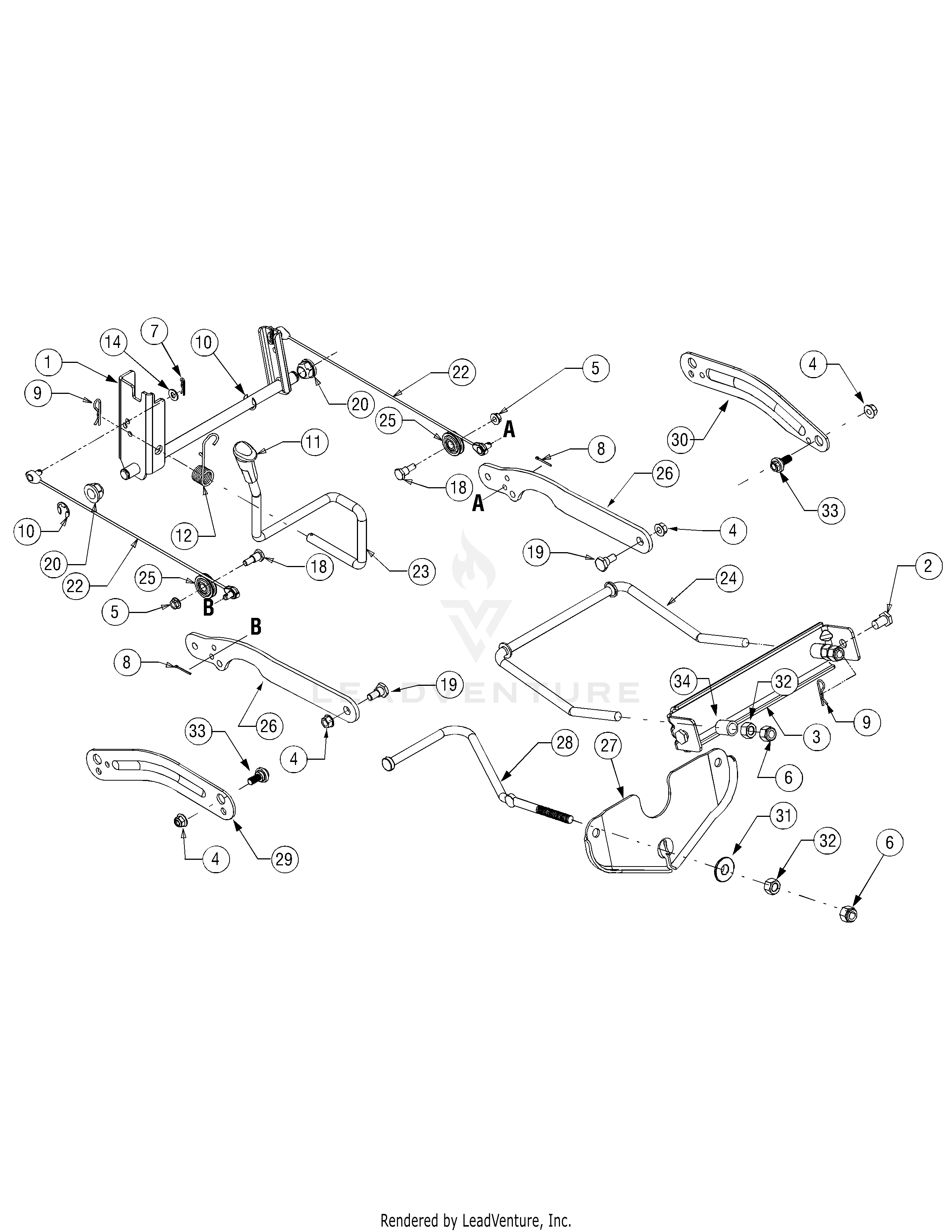 LT1042 Tractor (2007 & before) (13AX11CG630)