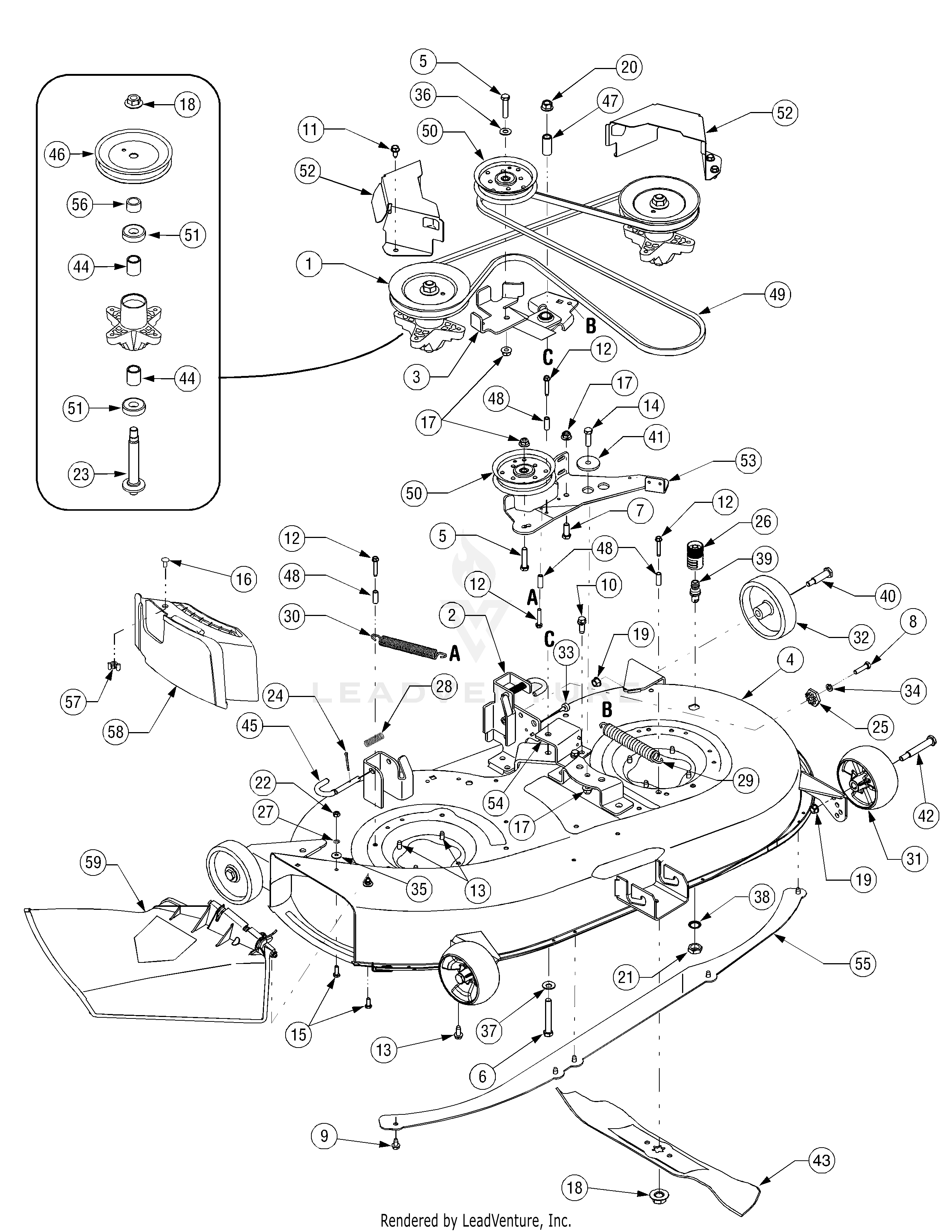LT1042 Tractor (2007 & before) (13AX11CG630)