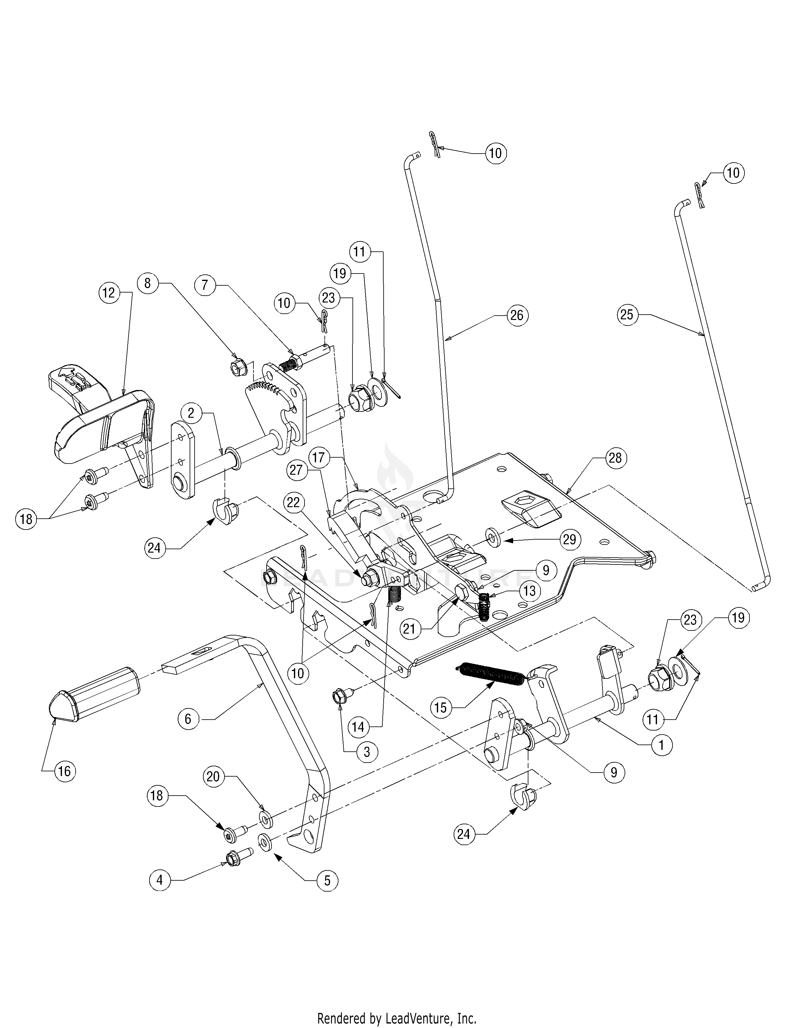 LT1042 Tractor (2007 & before) (13AX11CG630)
