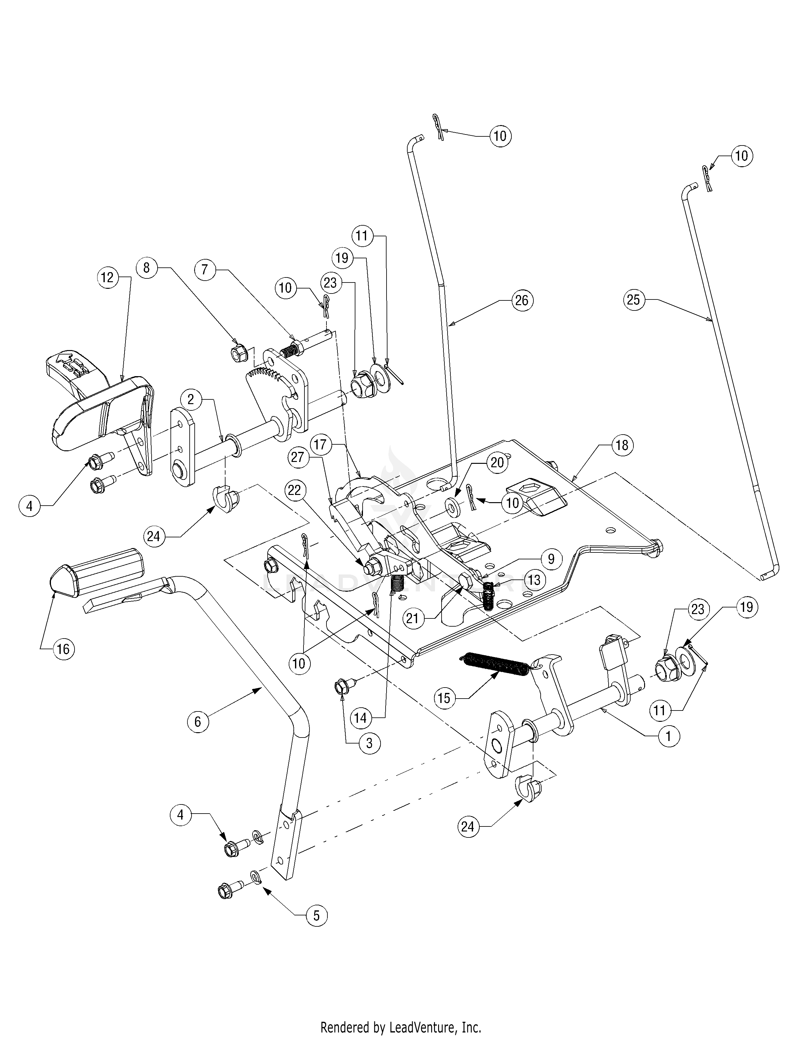 LT1042 Tractor (2007 & before) (13AX11CG630)
