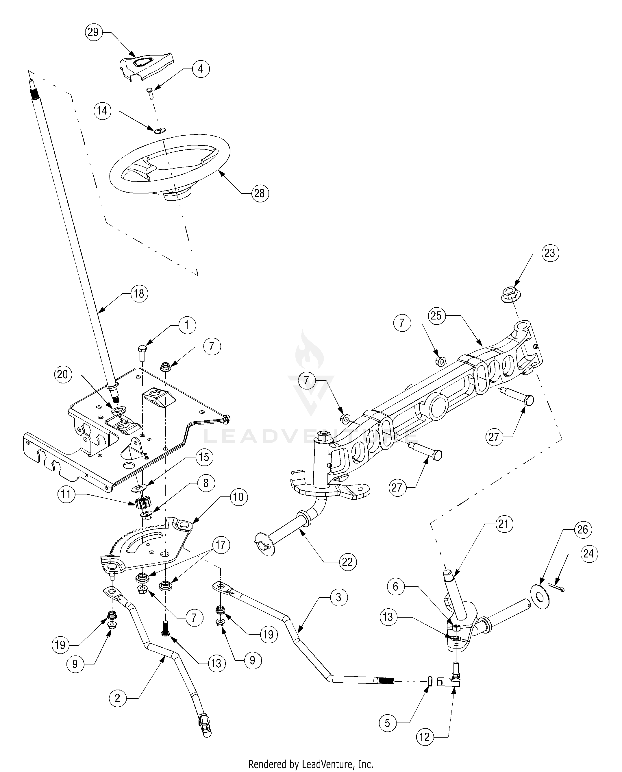 LT1042 Tractor (2007 & before) (13AX11CG630)
