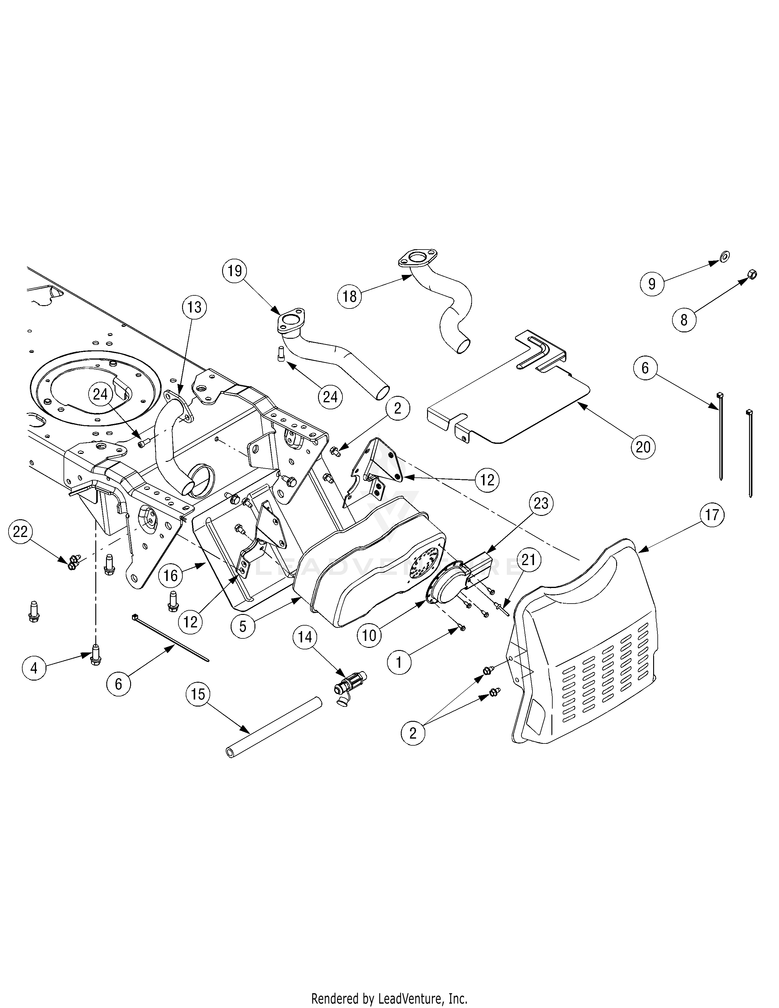 LT1042 Tractor (2007 & before) (13AX11CG630)
