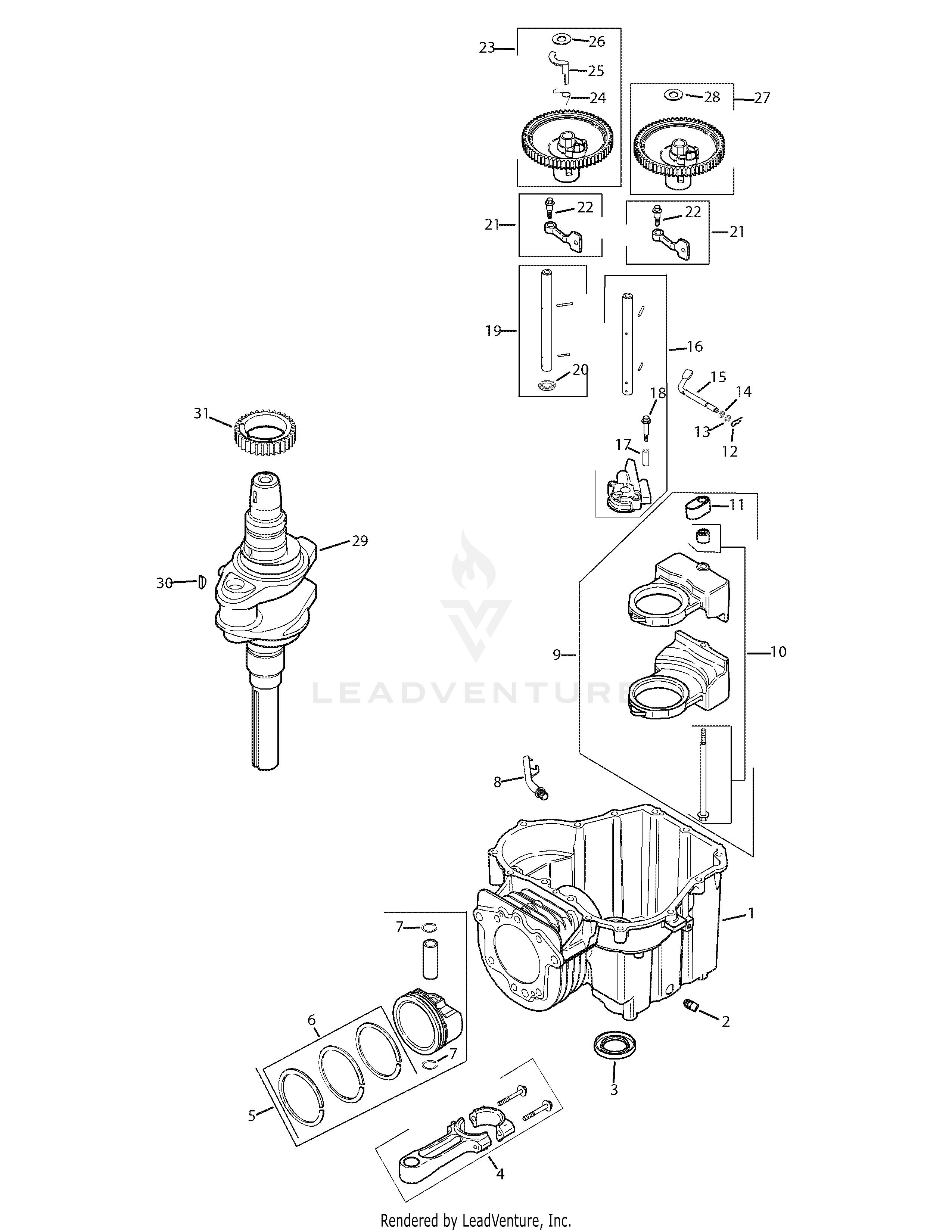 LT1042 Tractor (2008 & after) (13AX11CG630)