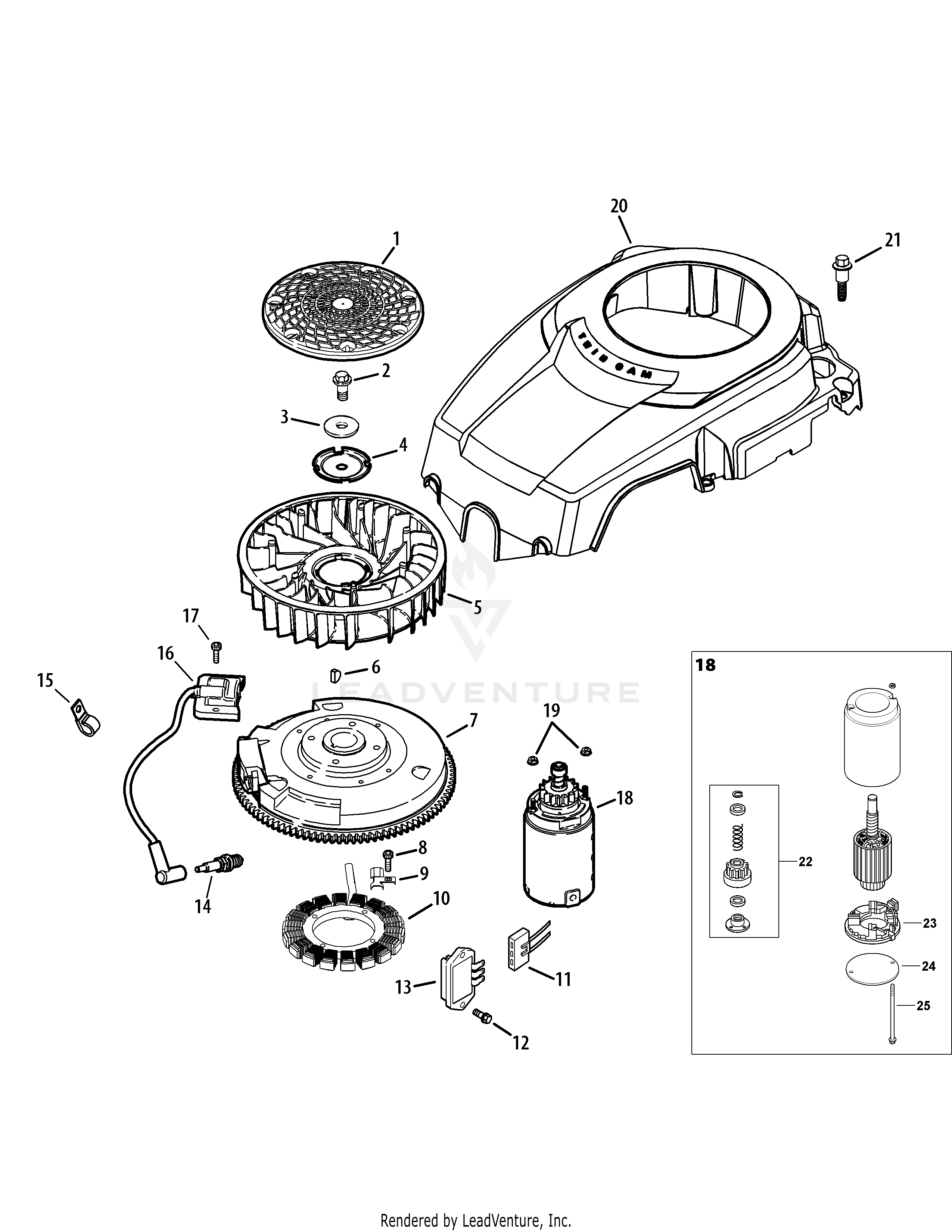 LT1042 Tractor (2008 & after) (13AX11CG630)