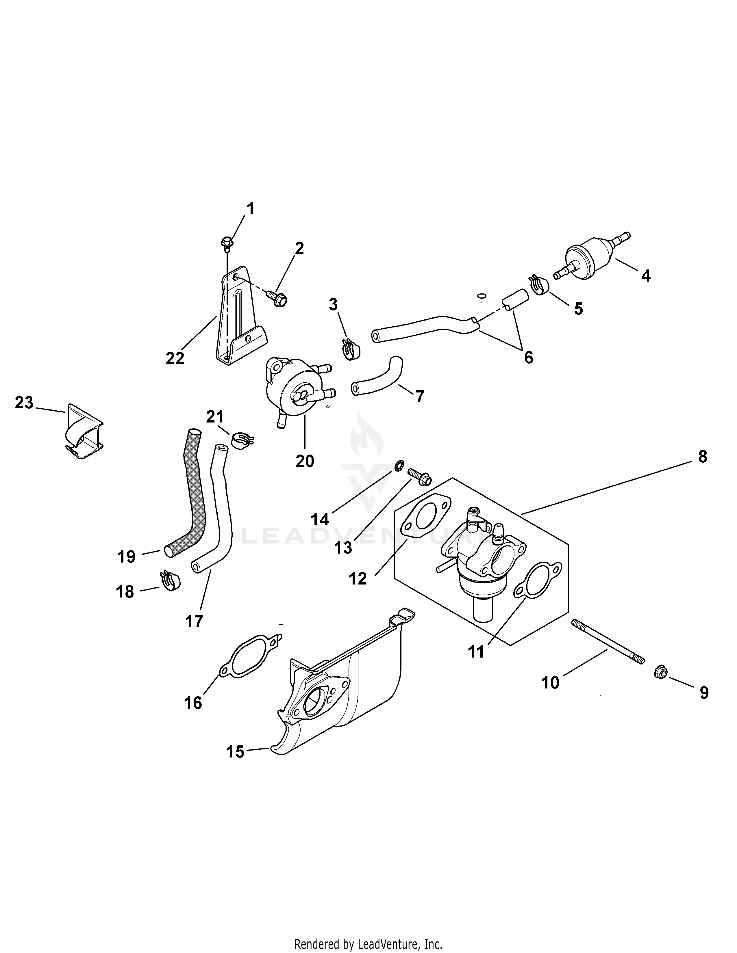 LT1042 Tractor (2008 & after) (13AX11CG630)