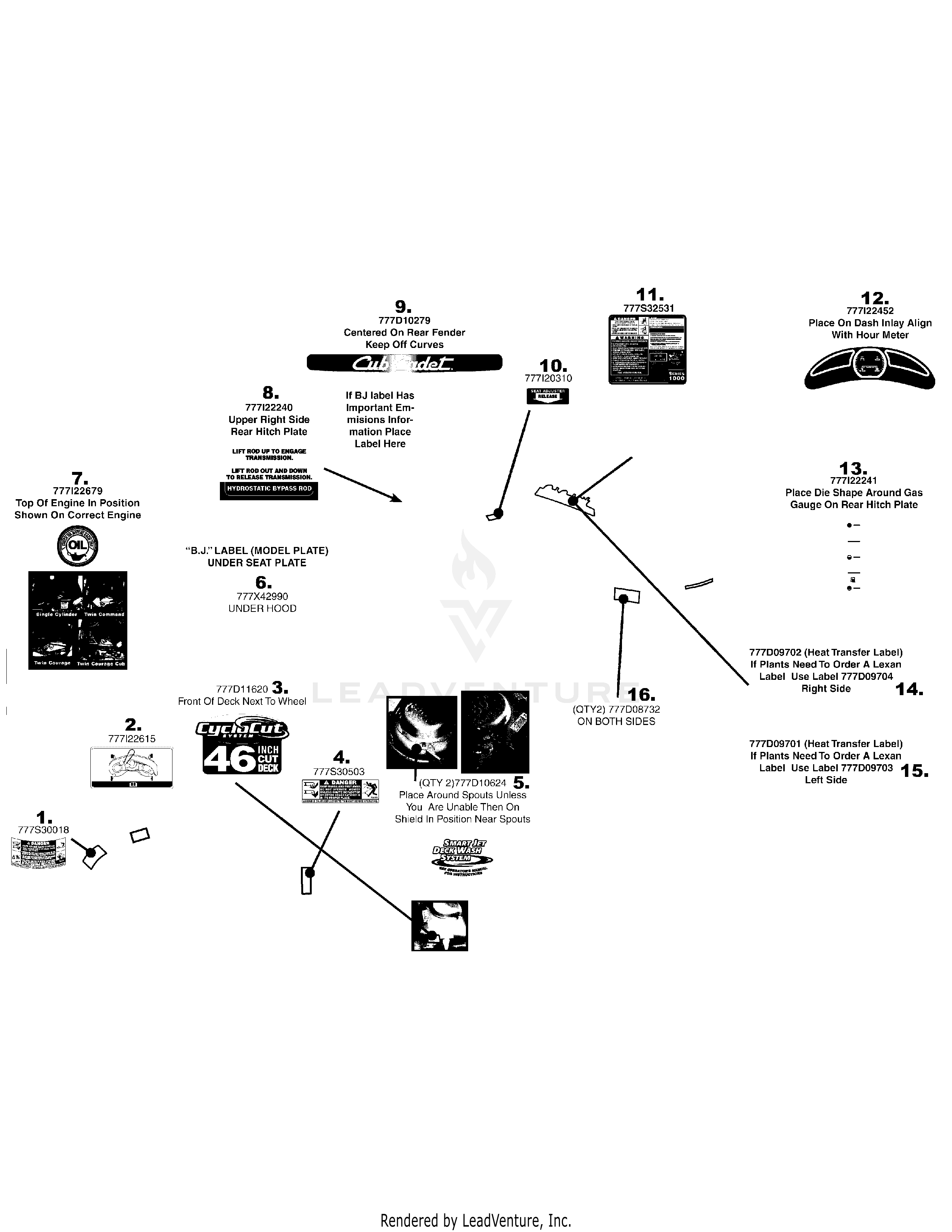 LT1046 Tractor (2008 & after) (13AP11CH010)