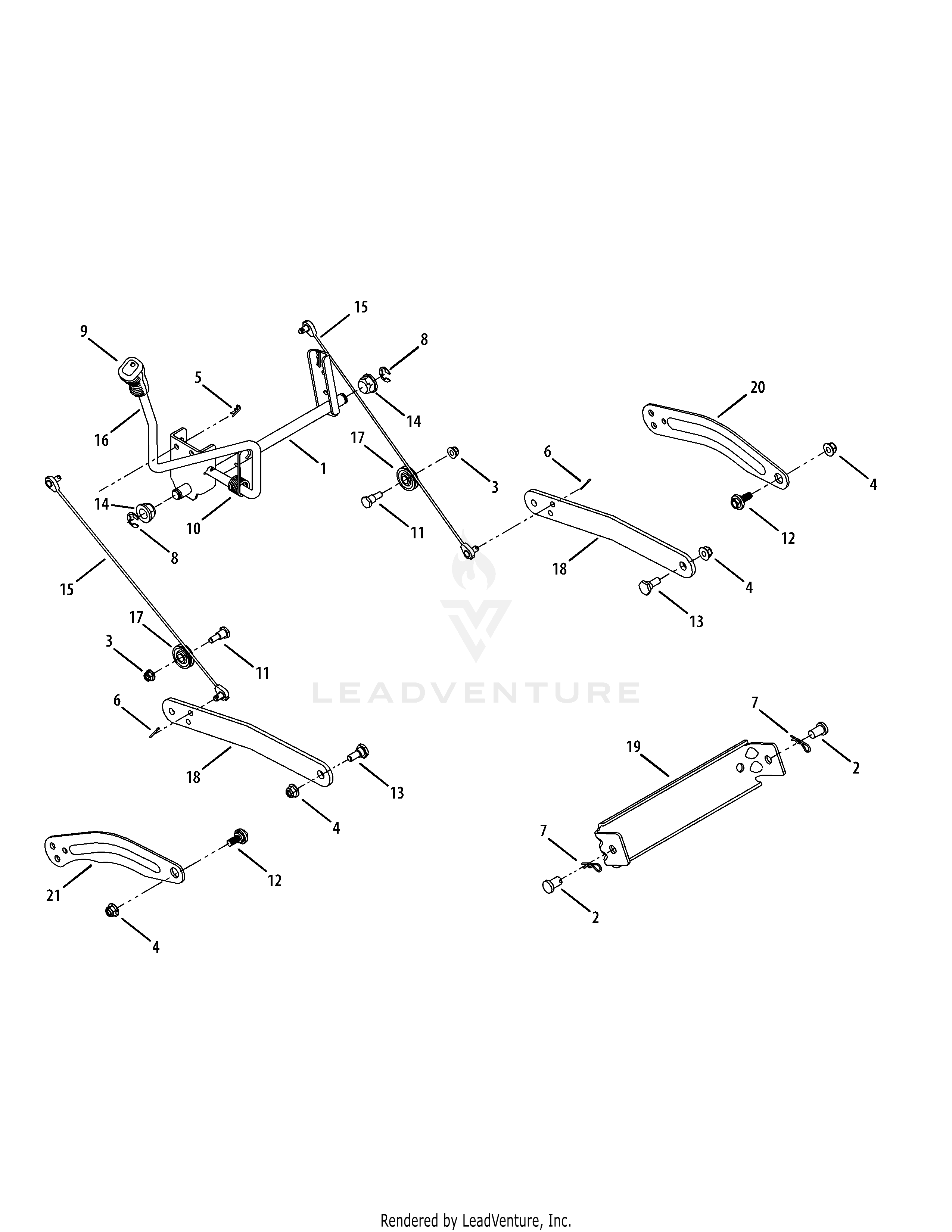 LT1042 Tractor (2008 & after) (13AX11CG630)
