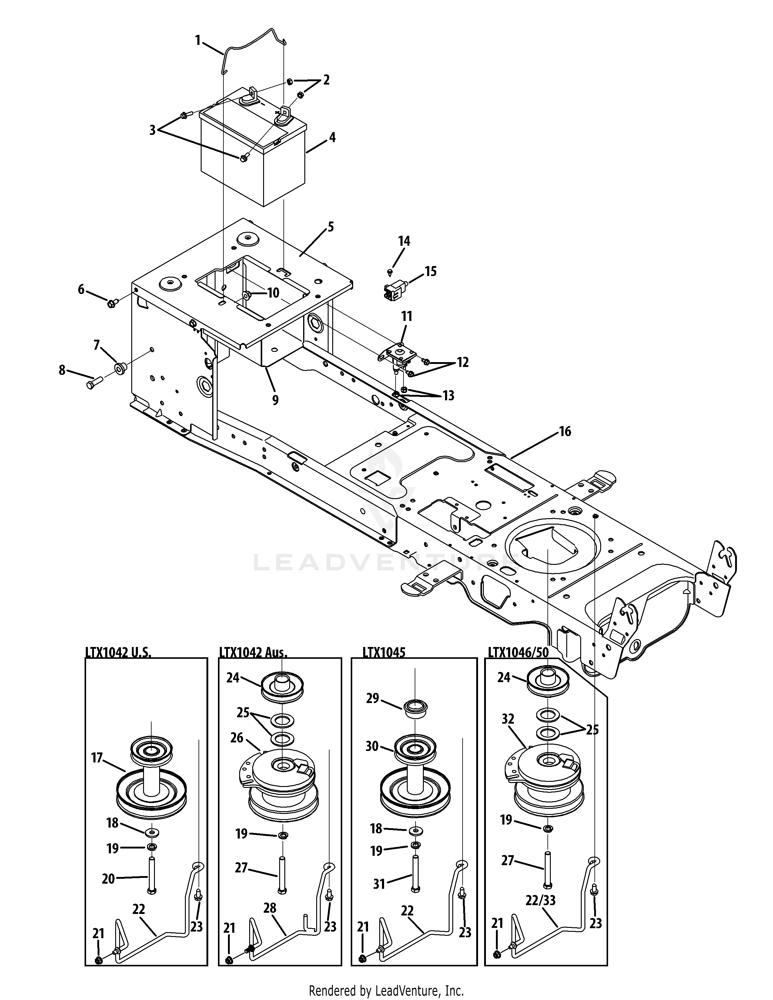 LTX1042 Tractor (13AX91AG330) (2010)